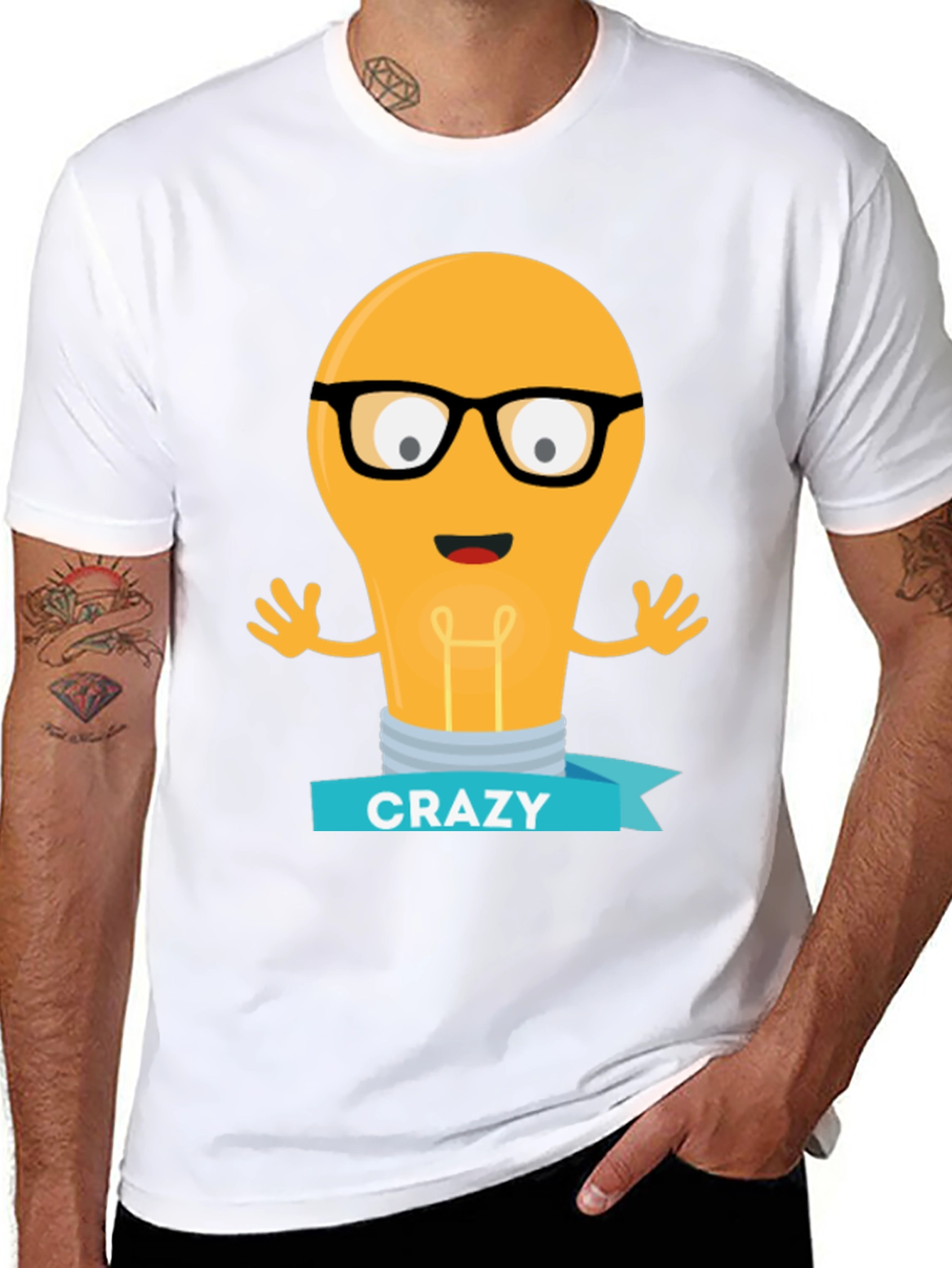 Crazy Idea Lightbulb T-Shirt
