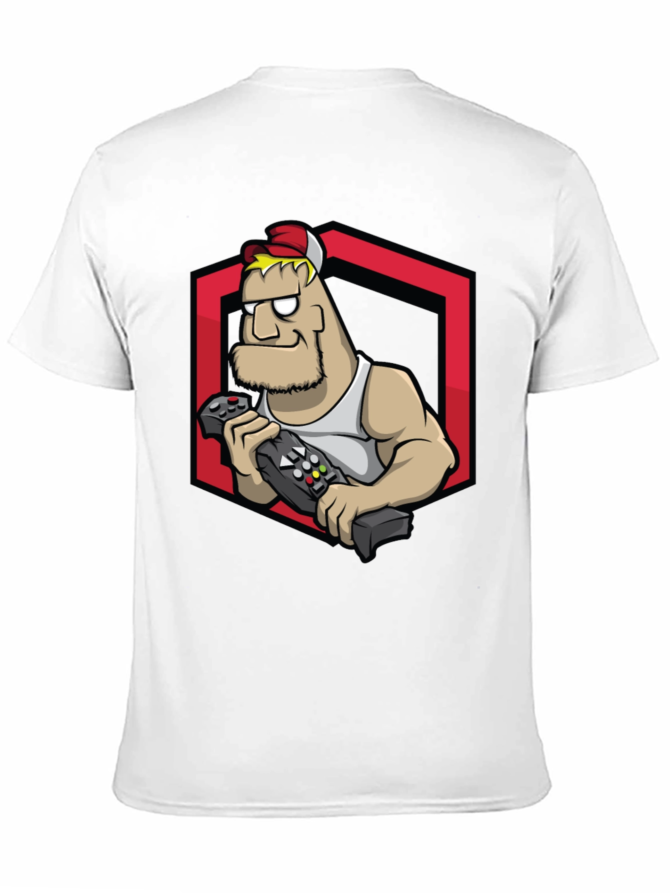 Gamer Dude Graphic Tee - Black Cotton T-Shirt
