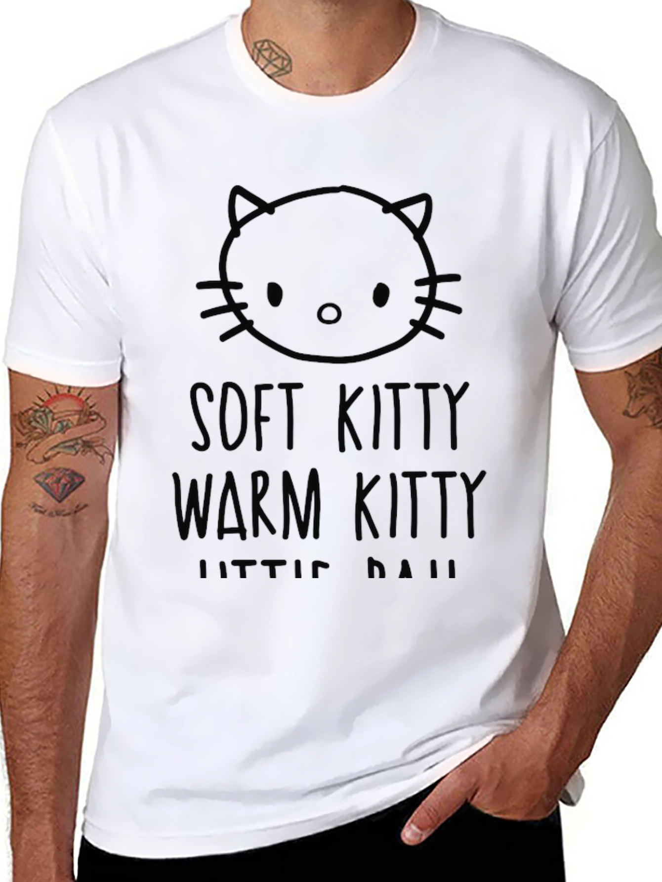 Soft Kitty Warm Kitty Black T-Shirt