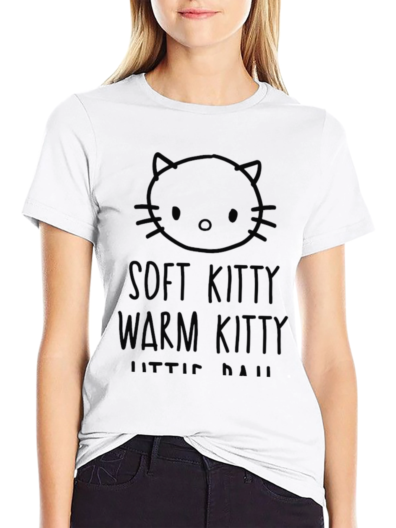 Soft Kitty Warm Kitty Black T-Shirt