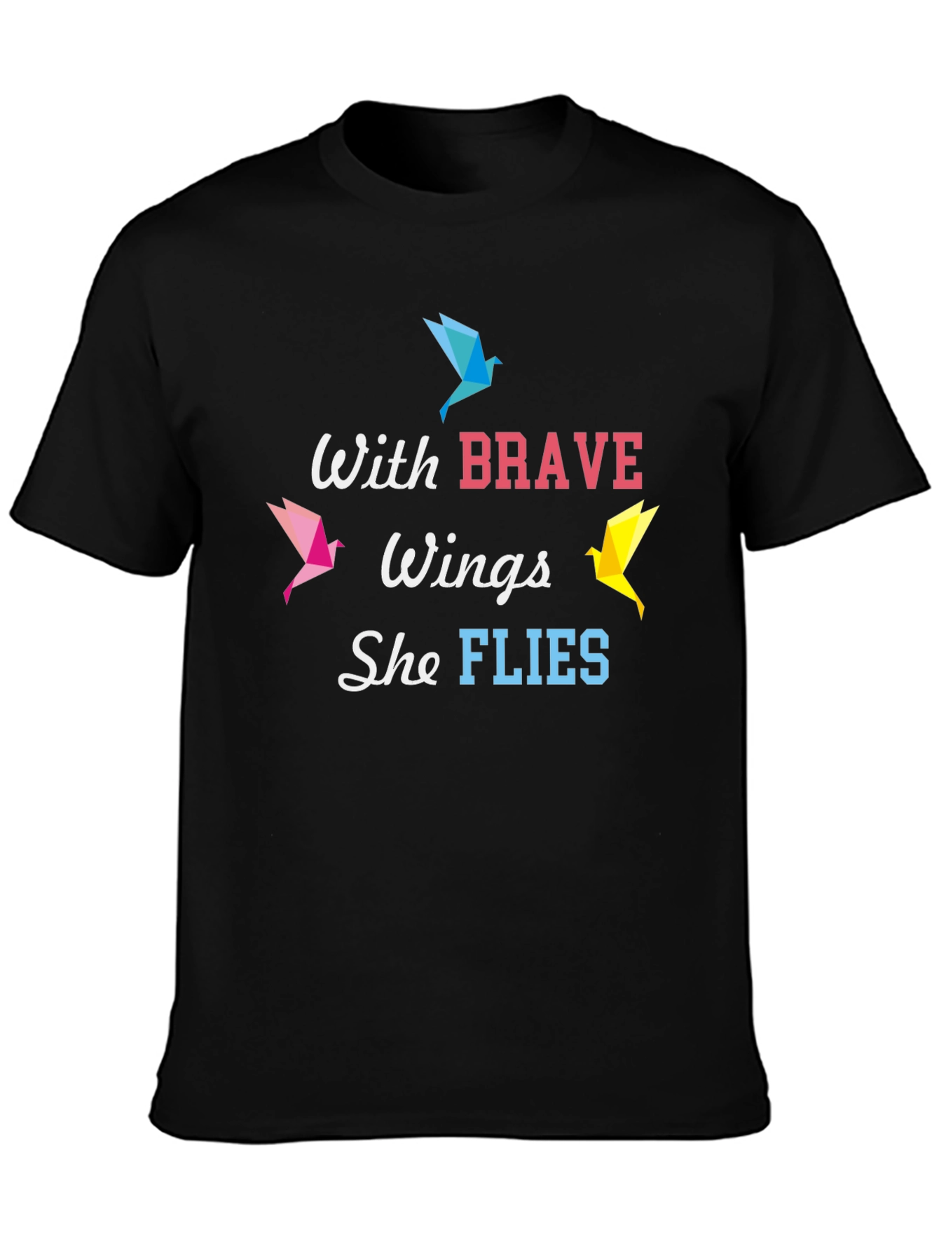 Brave Wings Graphic Tee - Inspirational Womens T-Shirt