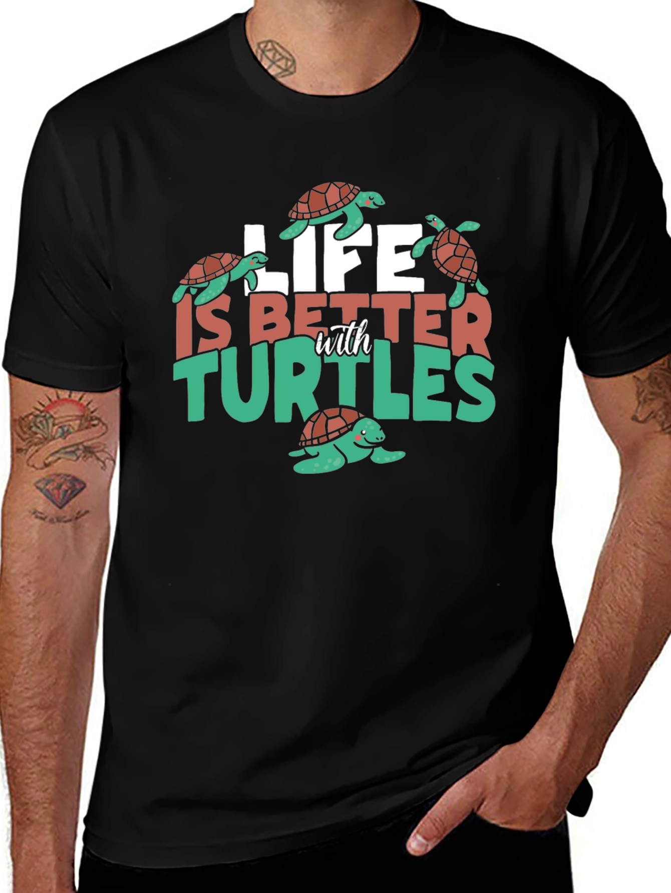 Life is Better with Turtles Graphic Tee
