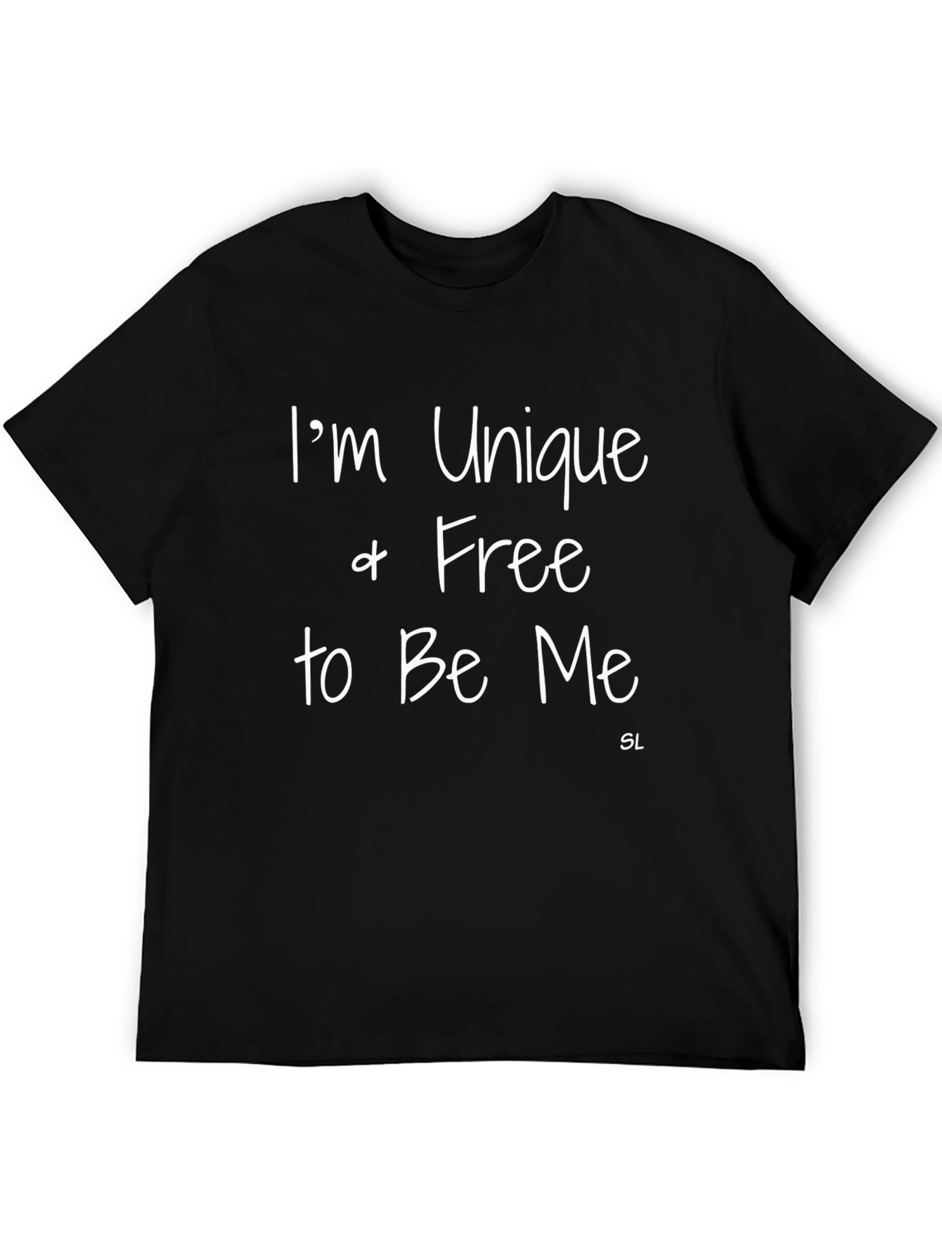 Unique and Free T-Shirt - Black Casual Wear