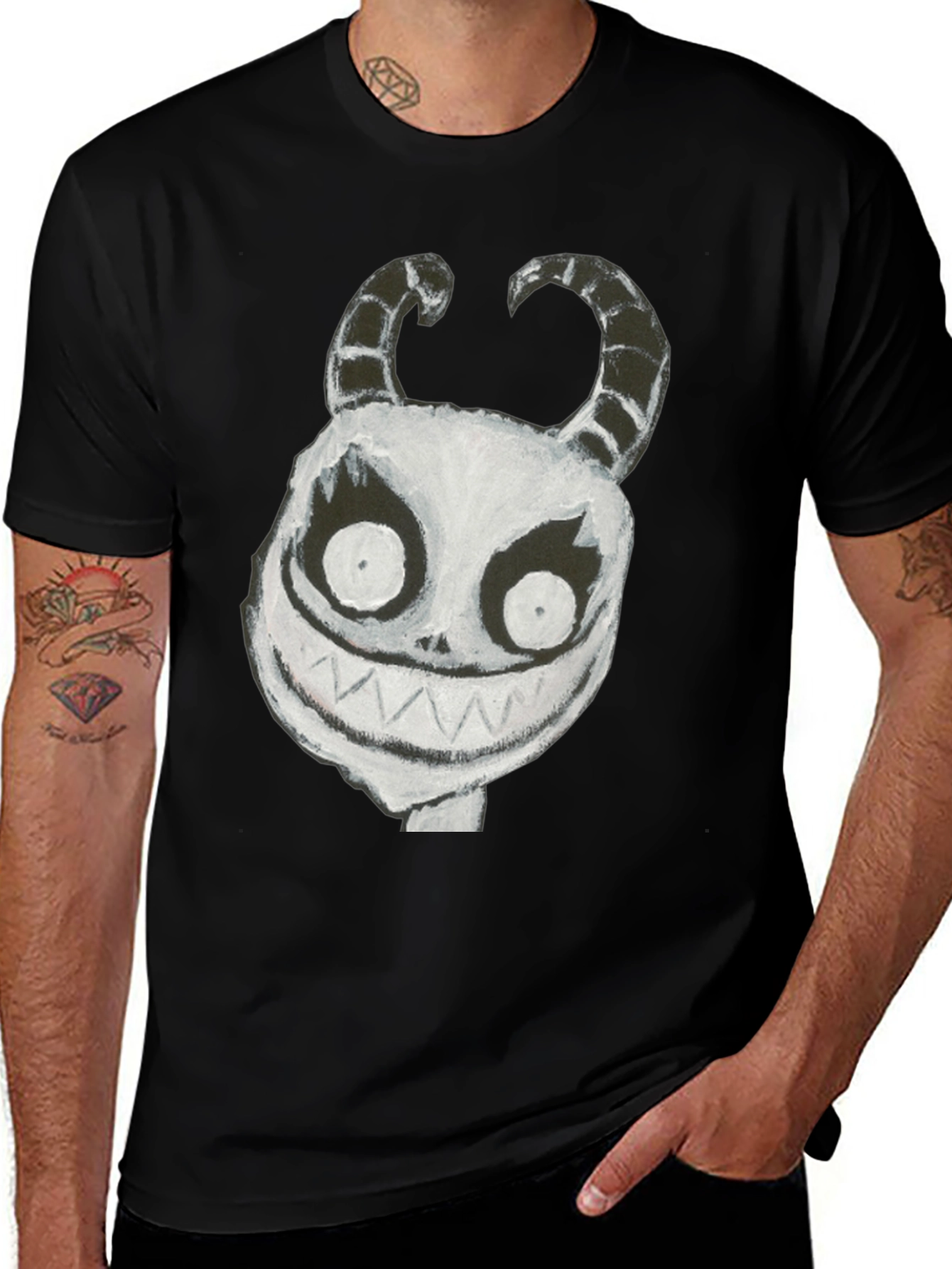 Monster Graphic Black T-Shirt