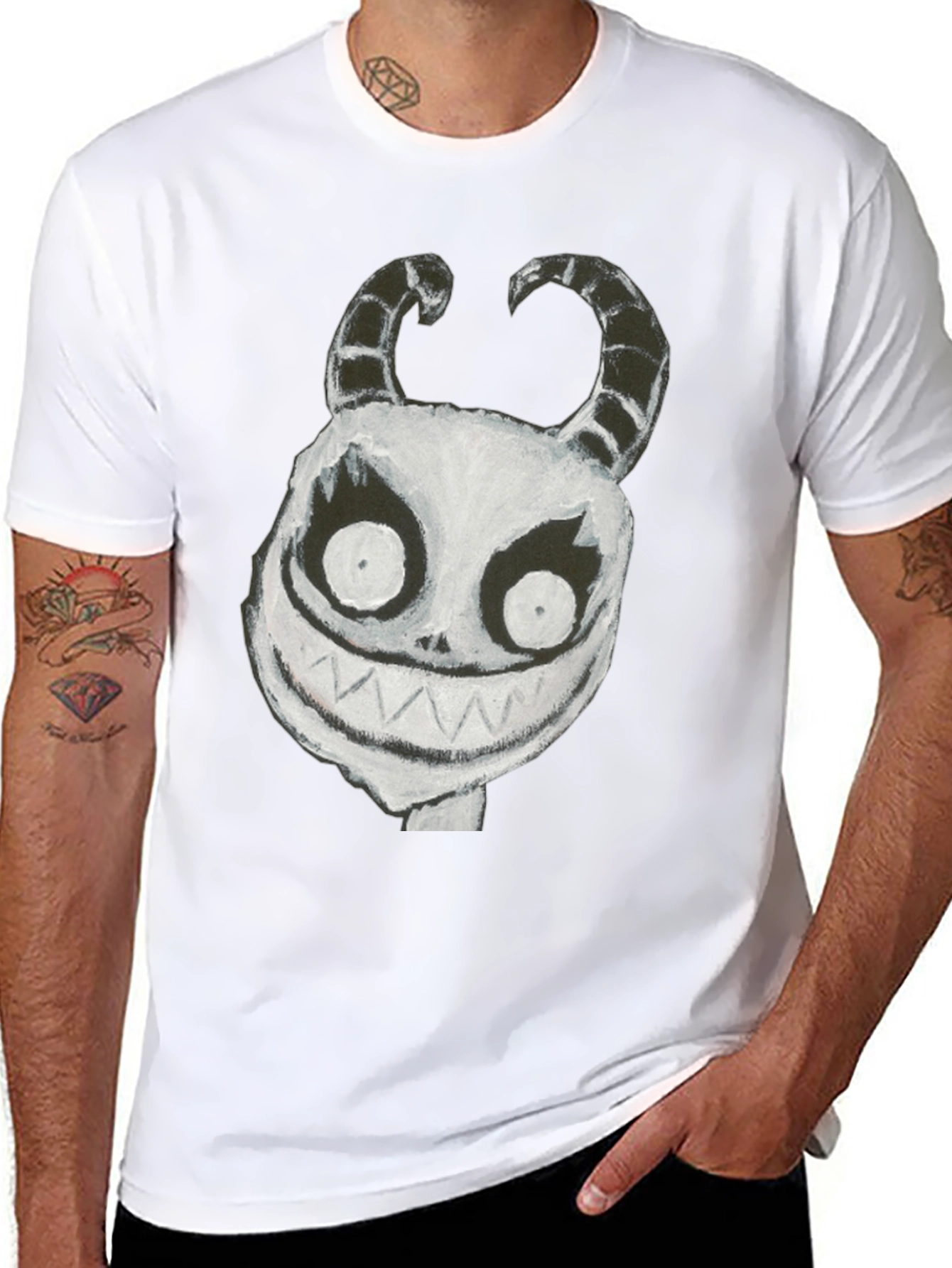 Monster Graphic Black T-Shirt