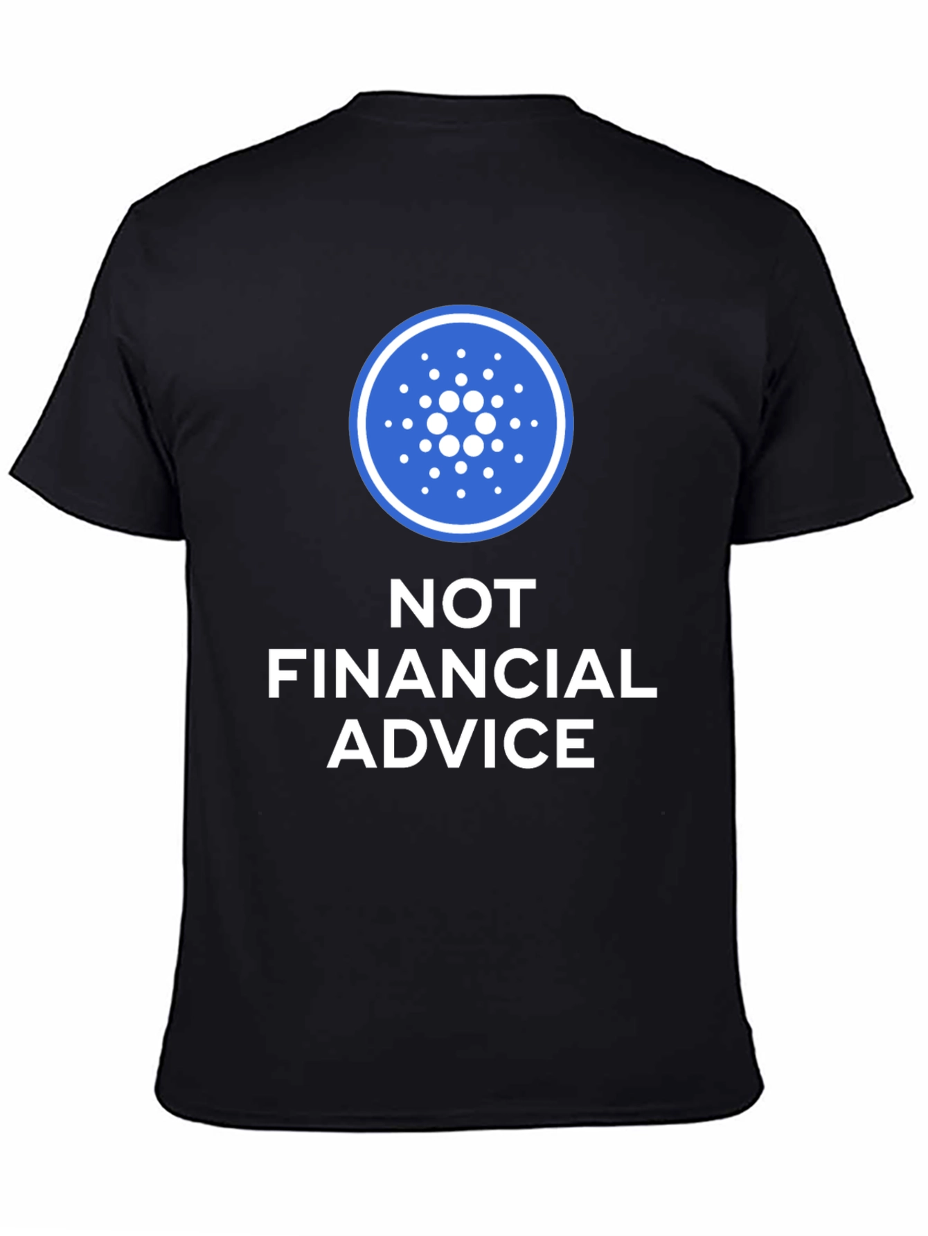 Cardano Crypto Not Financial Advice Black T-Shirt