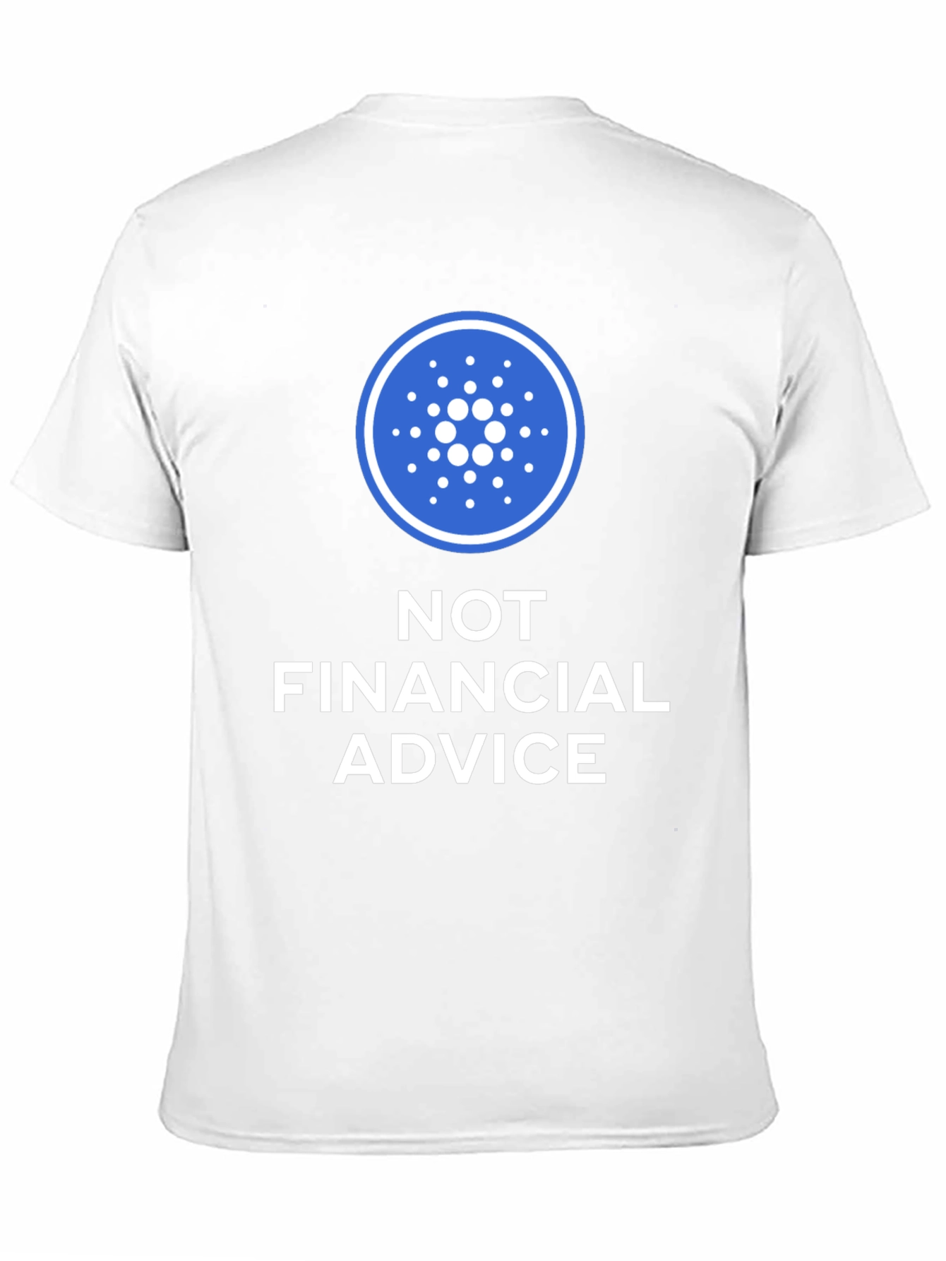 Cardano Crypto Not Financial Advice Black T-Shirt