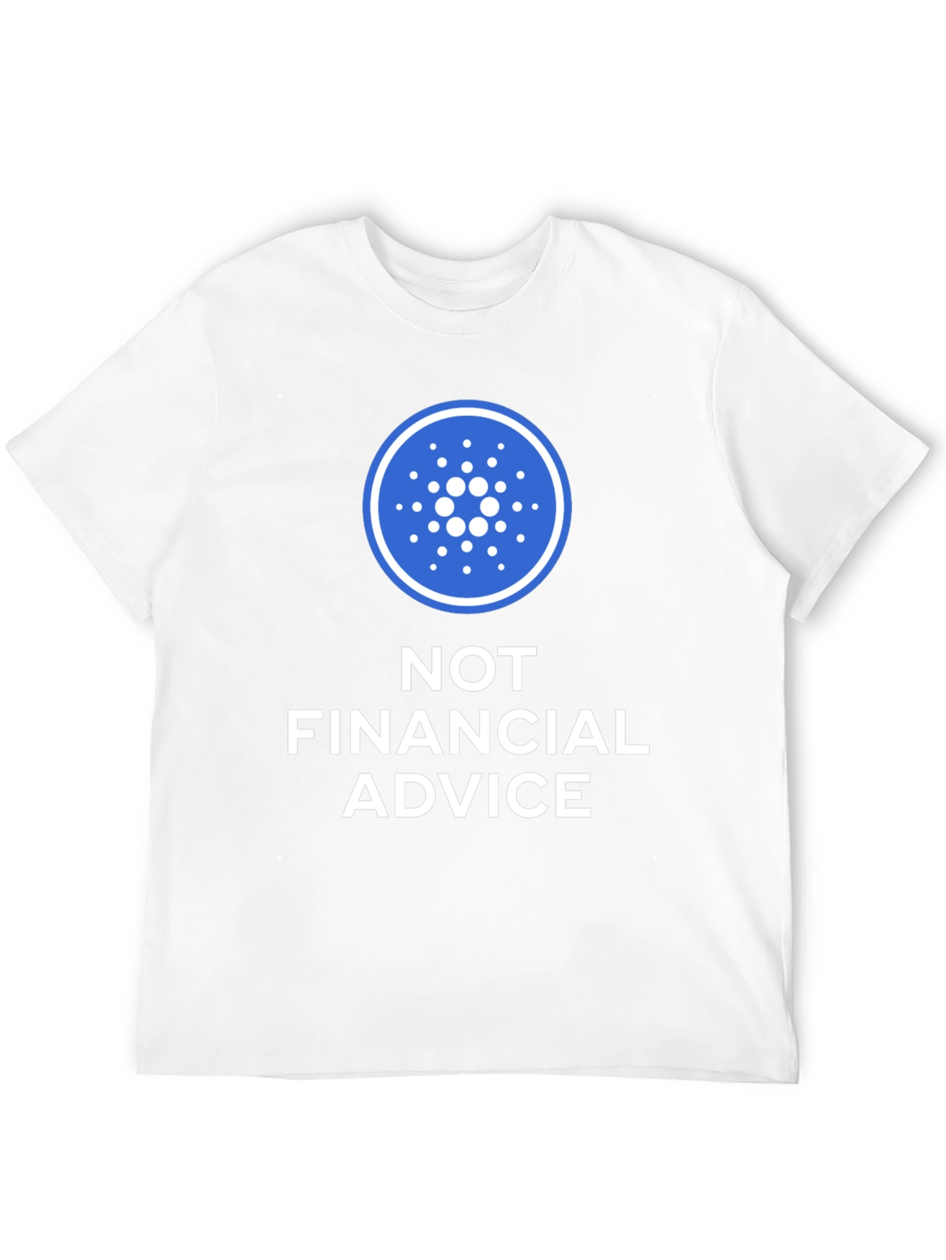 Cardano Crypto Not Financial Advice Black T-Shirt