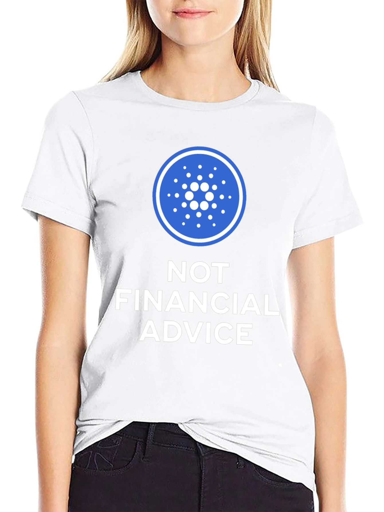 Cardano Crypto Not Financial Advice Black T-Shirt