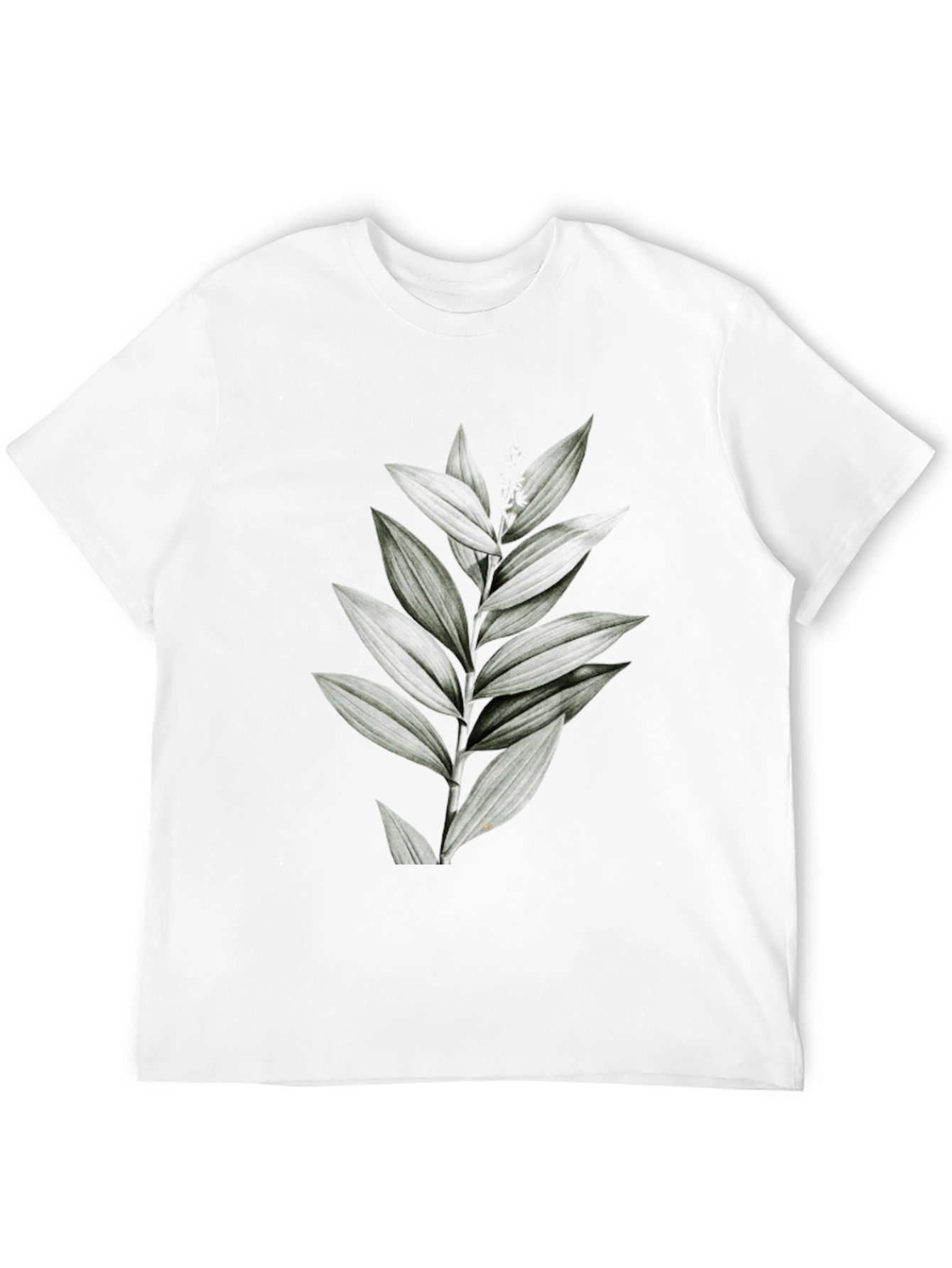Botanical Print Black Tee