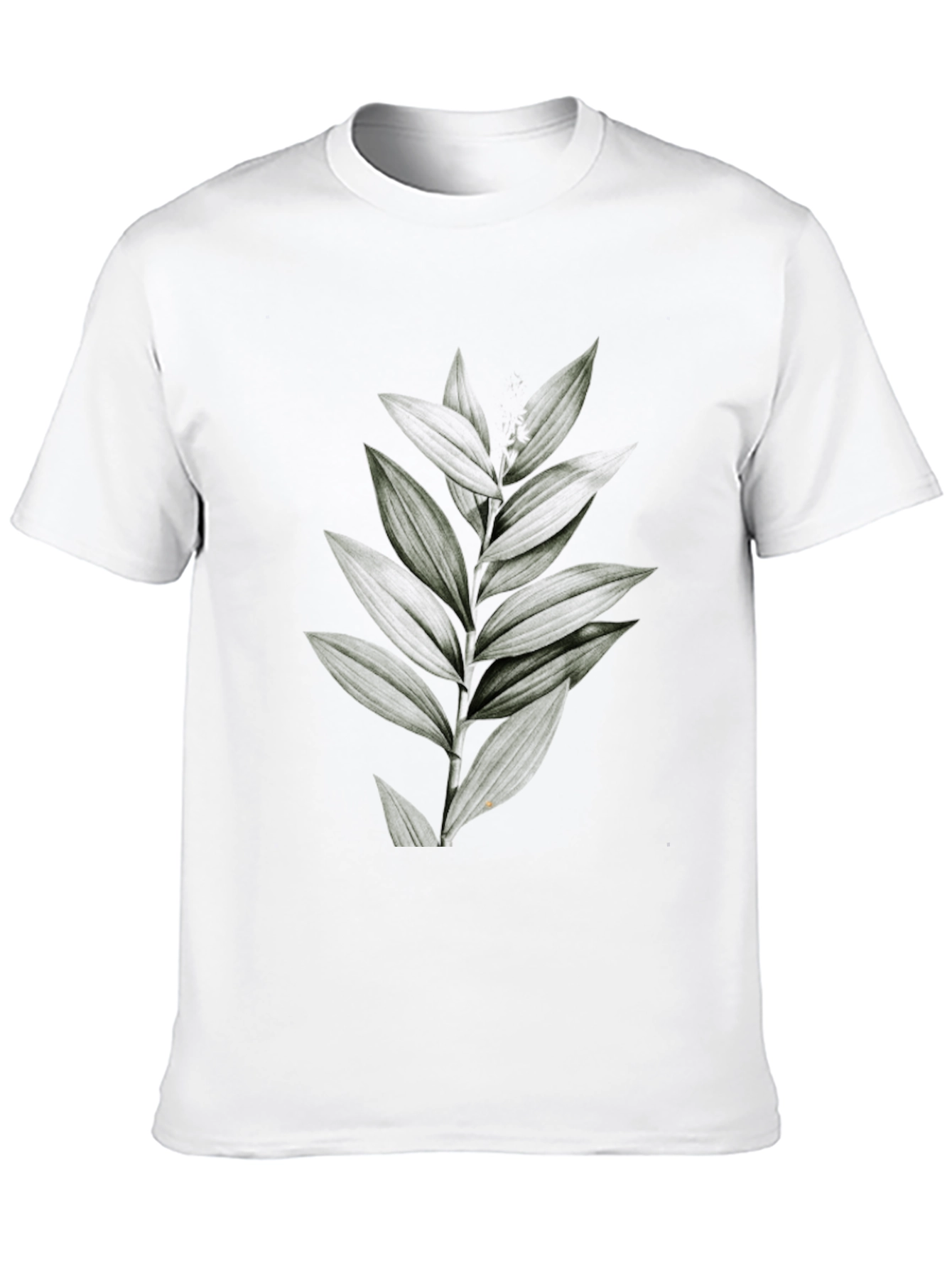 Botanical Print Black Tee