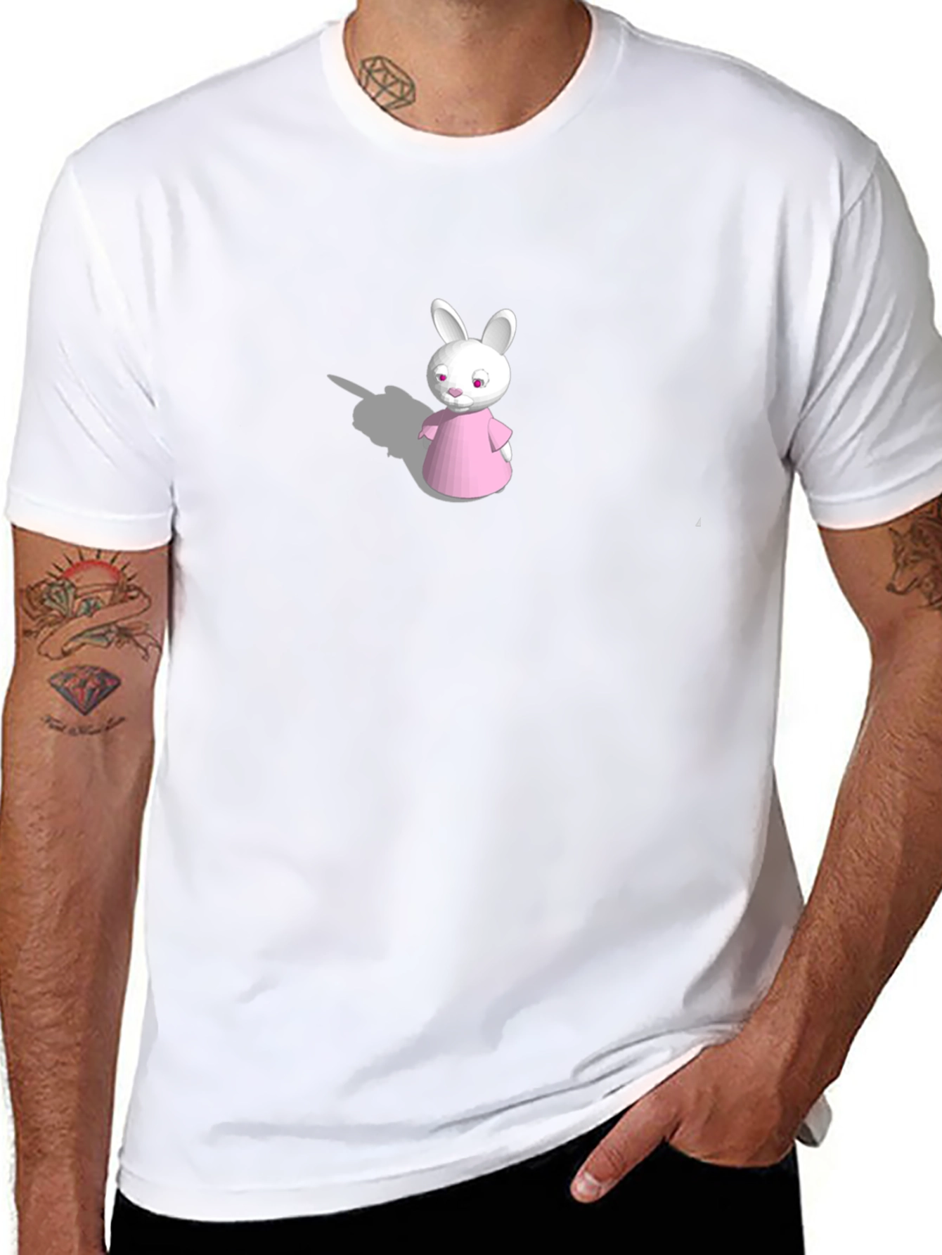 Bunny Graphic Tee - Black