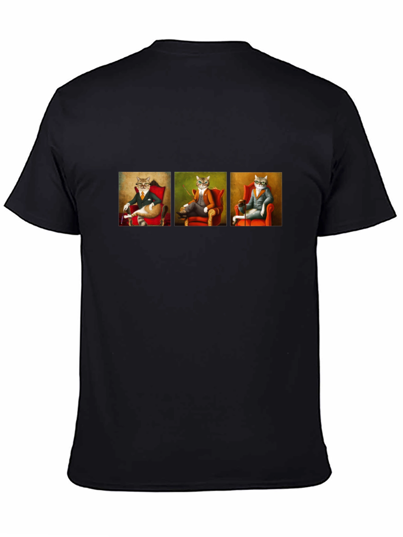 Sophisticated Cats Black T-Shirt