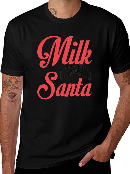 Milk for Santa Graphic Tee - Holiday Shirt