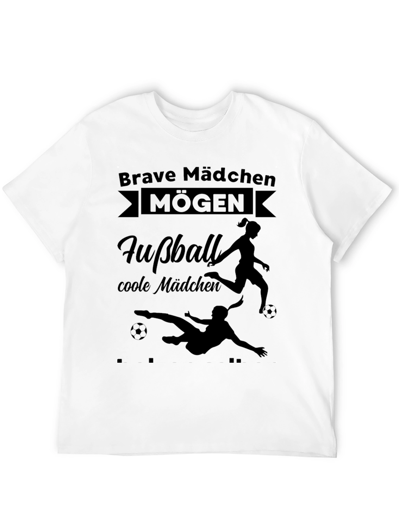 Brave Mädchen Mögen Fußball Graphic Tee
