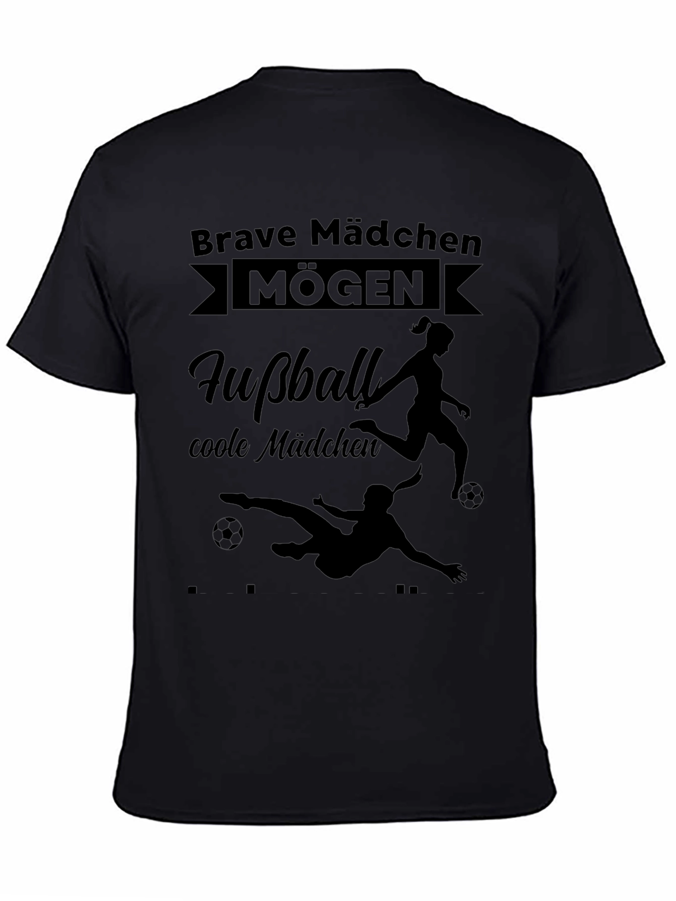Brave Mädchen Mögen Fußball Graphic Tee