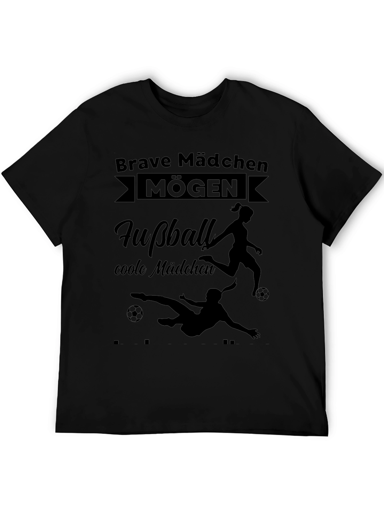 Brave Mädchen Mögen Fußball Graphic Tee
