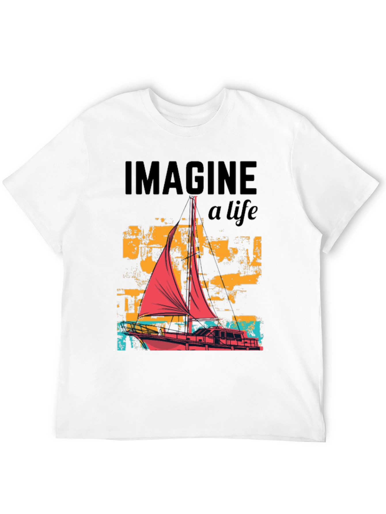 Imagine A Life Boat Graphic Tee