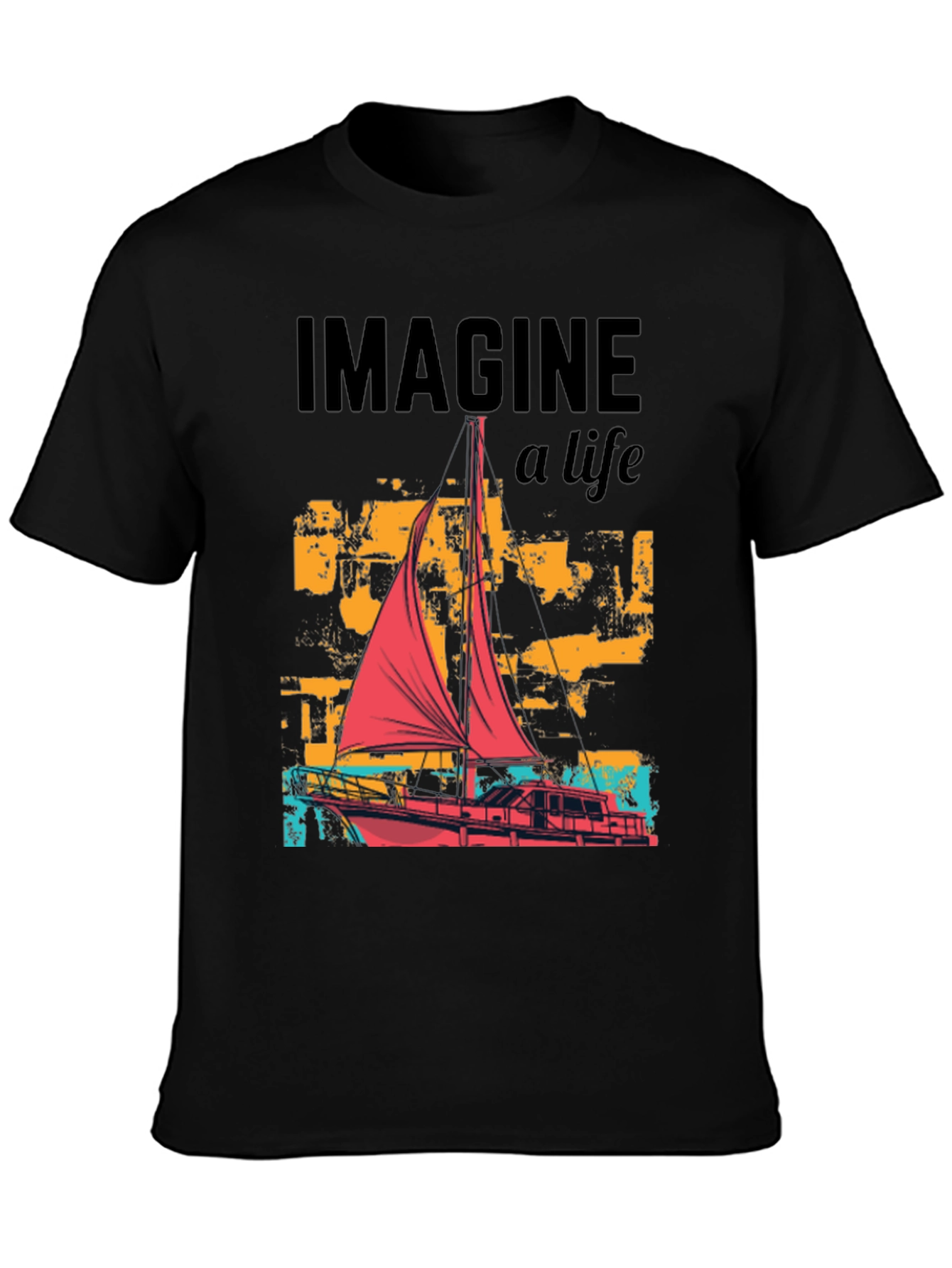 Imagine A Life Boat Graphic Tee