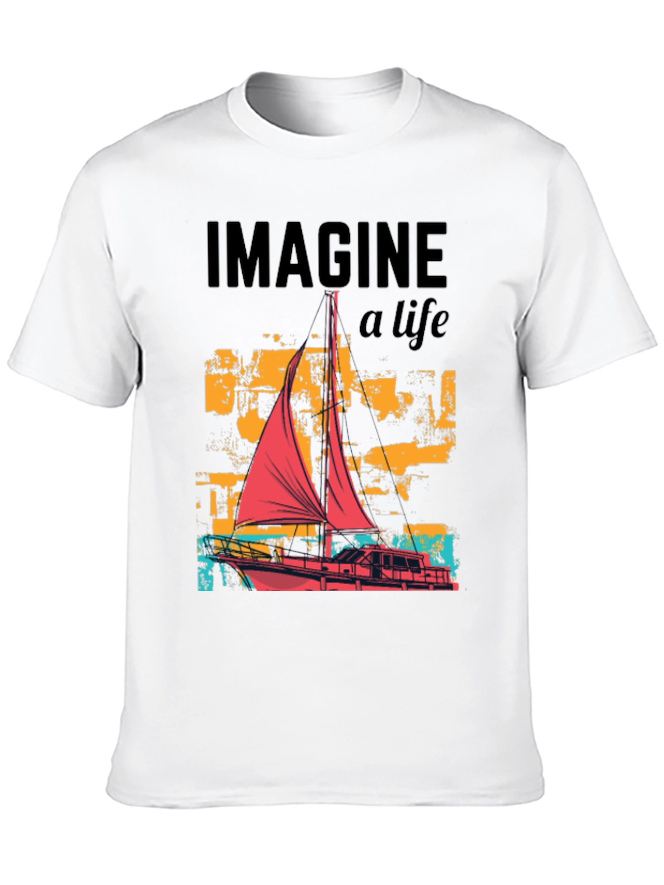 Imagine A Life Boat Graphic Tee