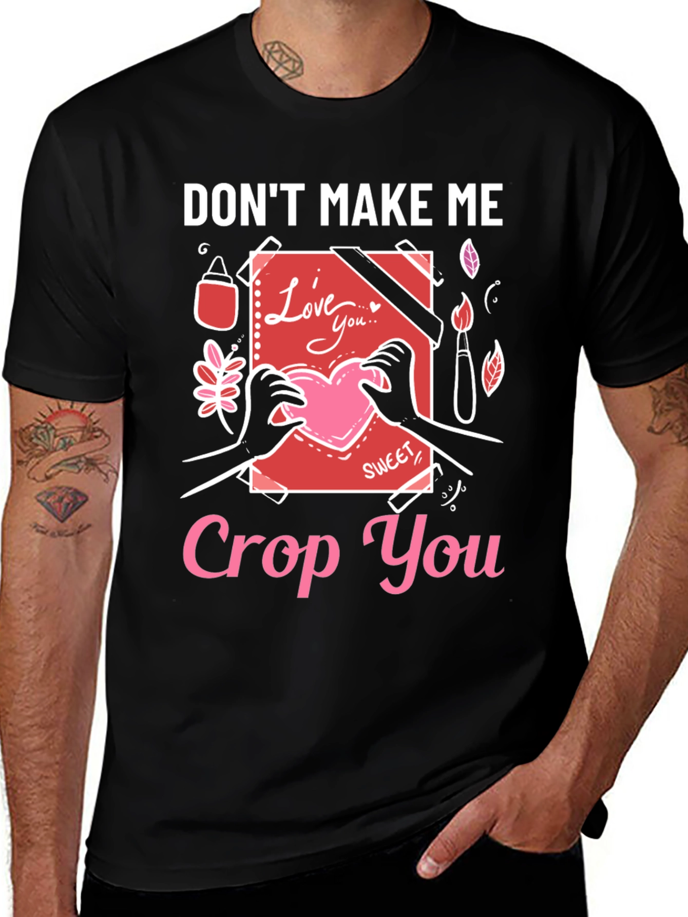 Dont Make Me Crop You - Novelty T-Shirt