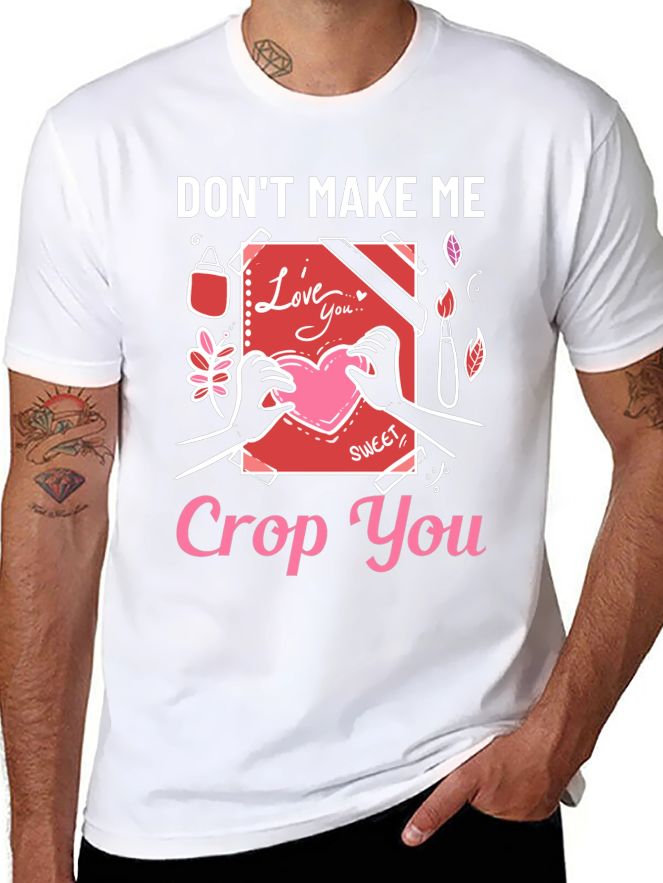 Dont Make Me Crop You - Novelty T-Shirt