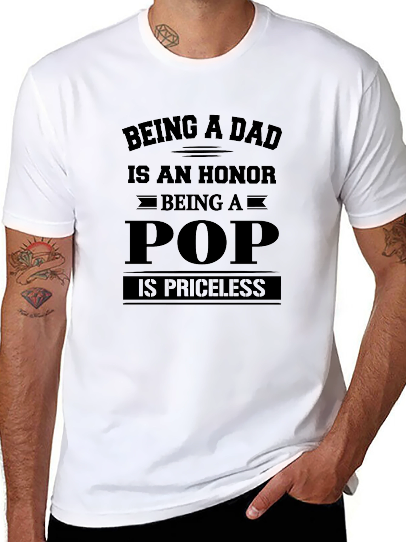 Dad Honor Pop Priceless T-Shirt