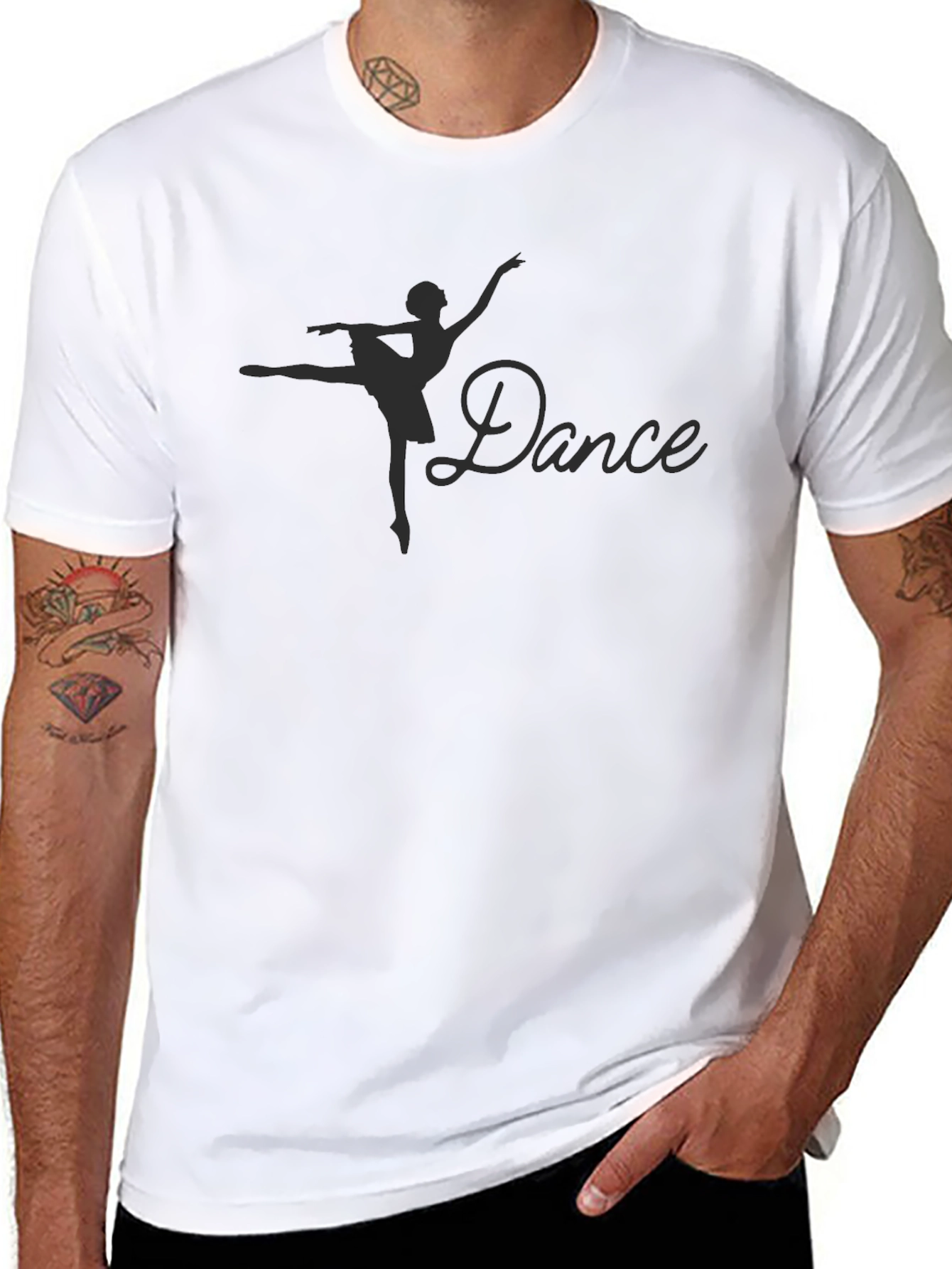Dance Silhouette Black T-Shirt