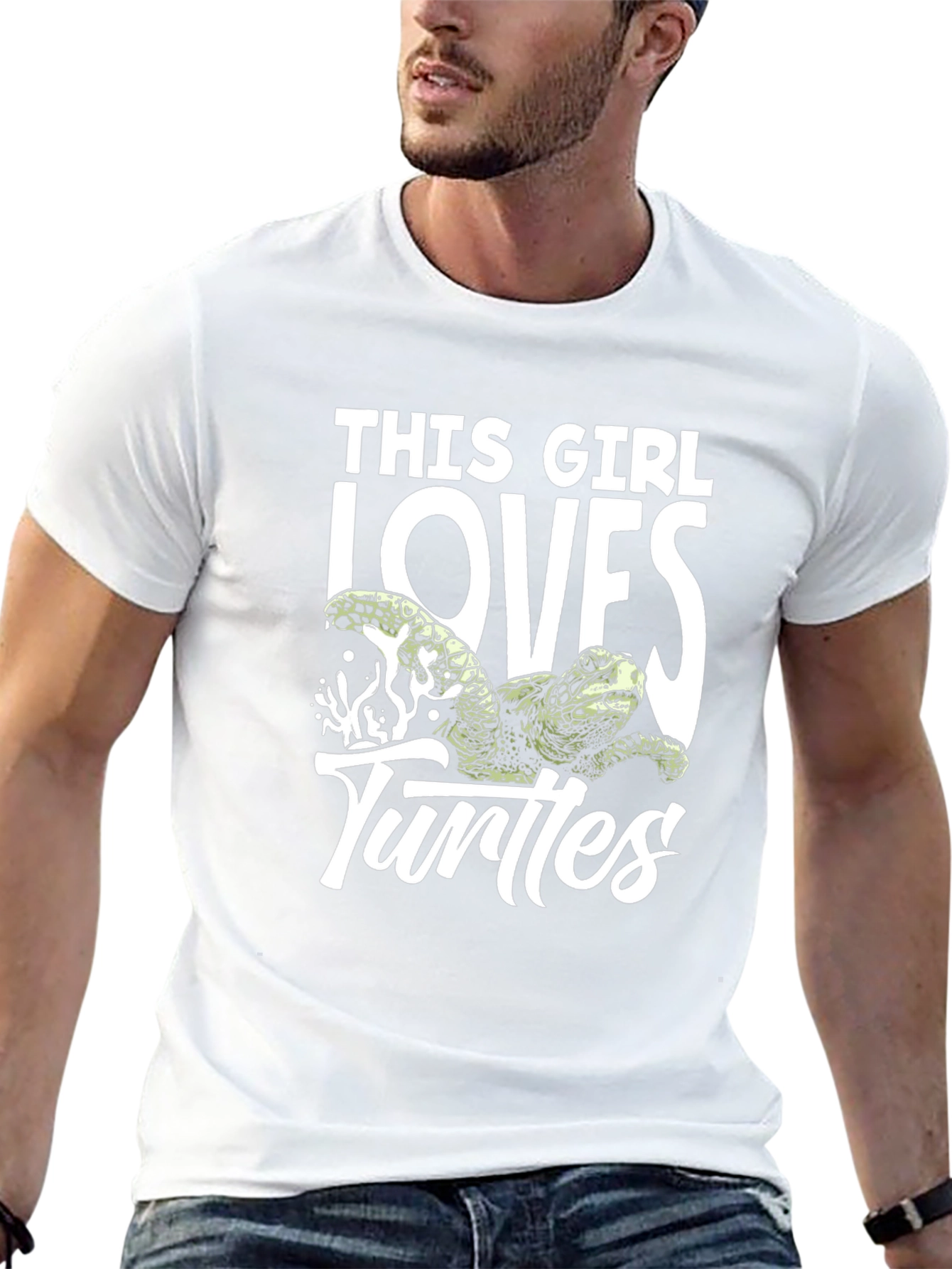 This Girl Loves Turtles Black T-Shirt