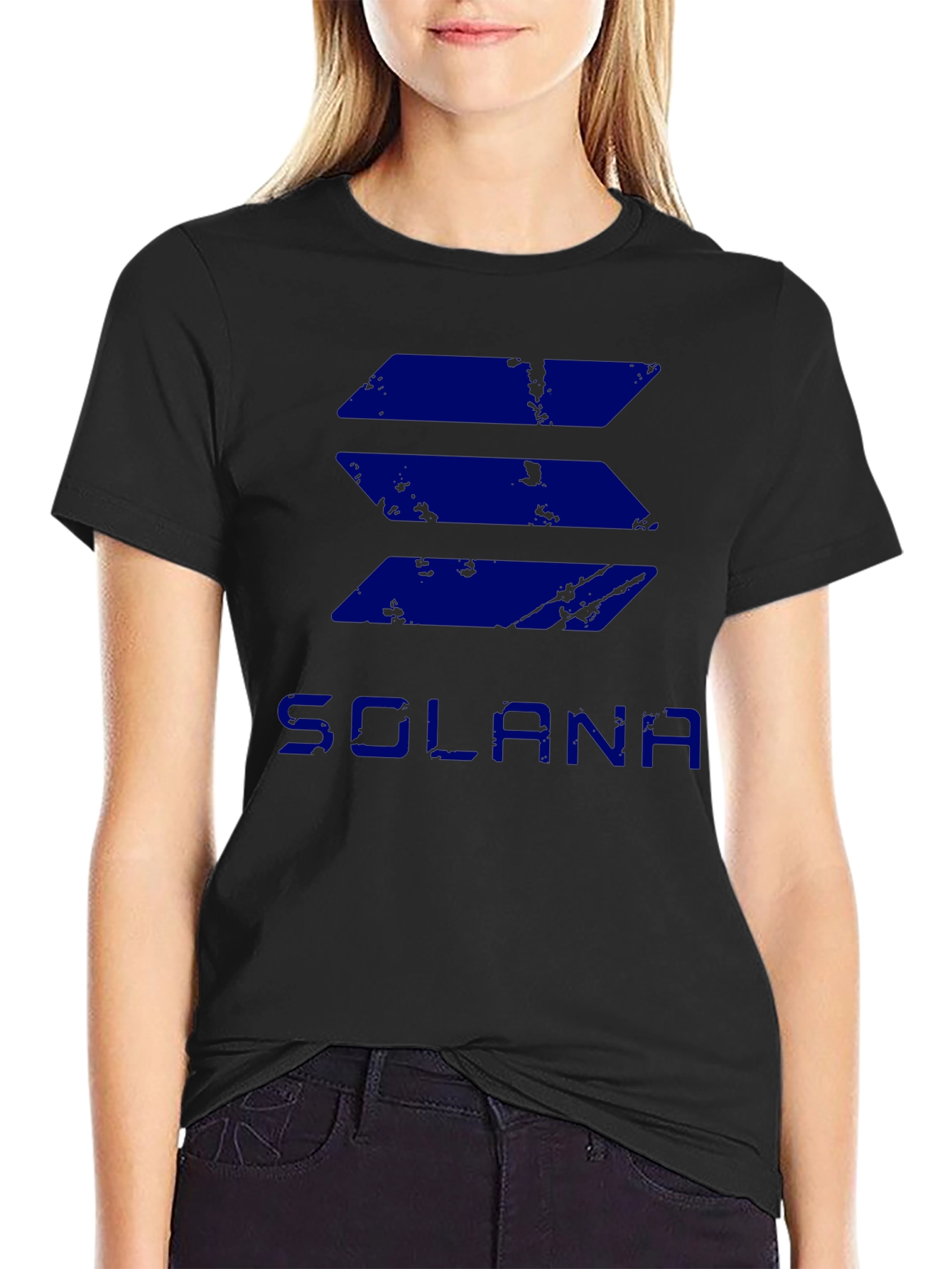 Solana Crypto T-Shirt - Black Graphic Tee