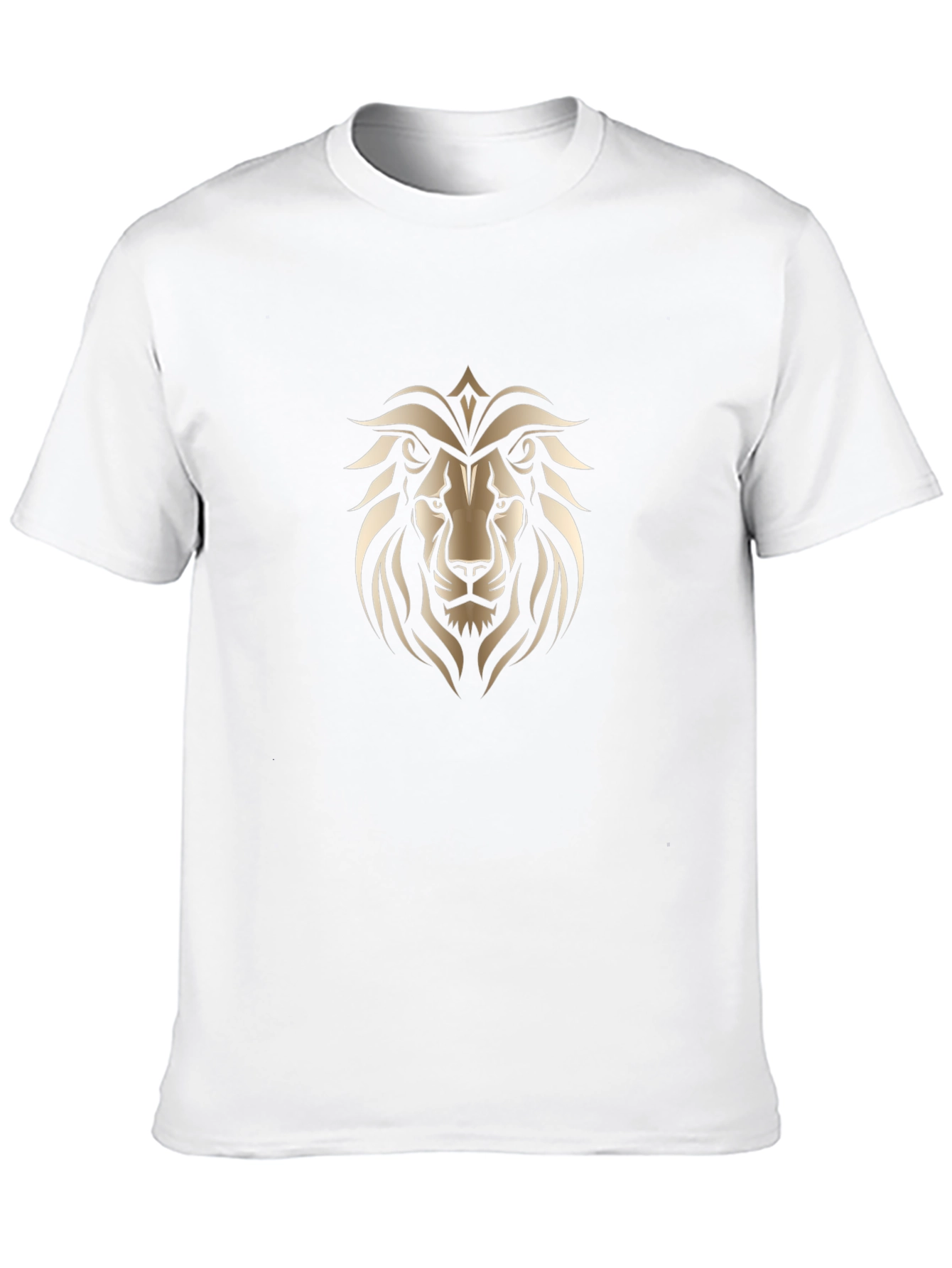 Lion Crest Graphic Print Black T-Shirt