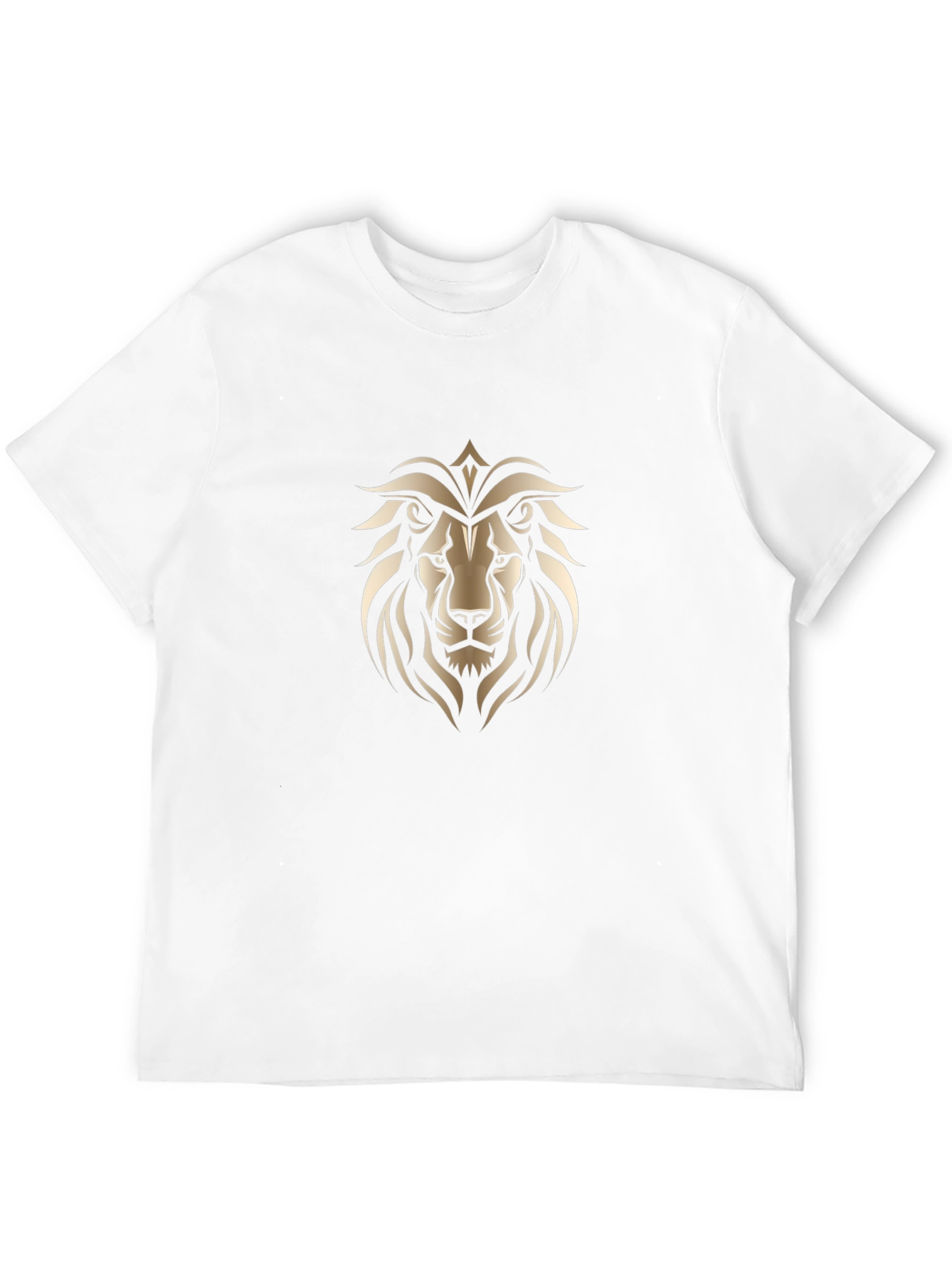 Lion Crest Graphic Print Black T-Shirt