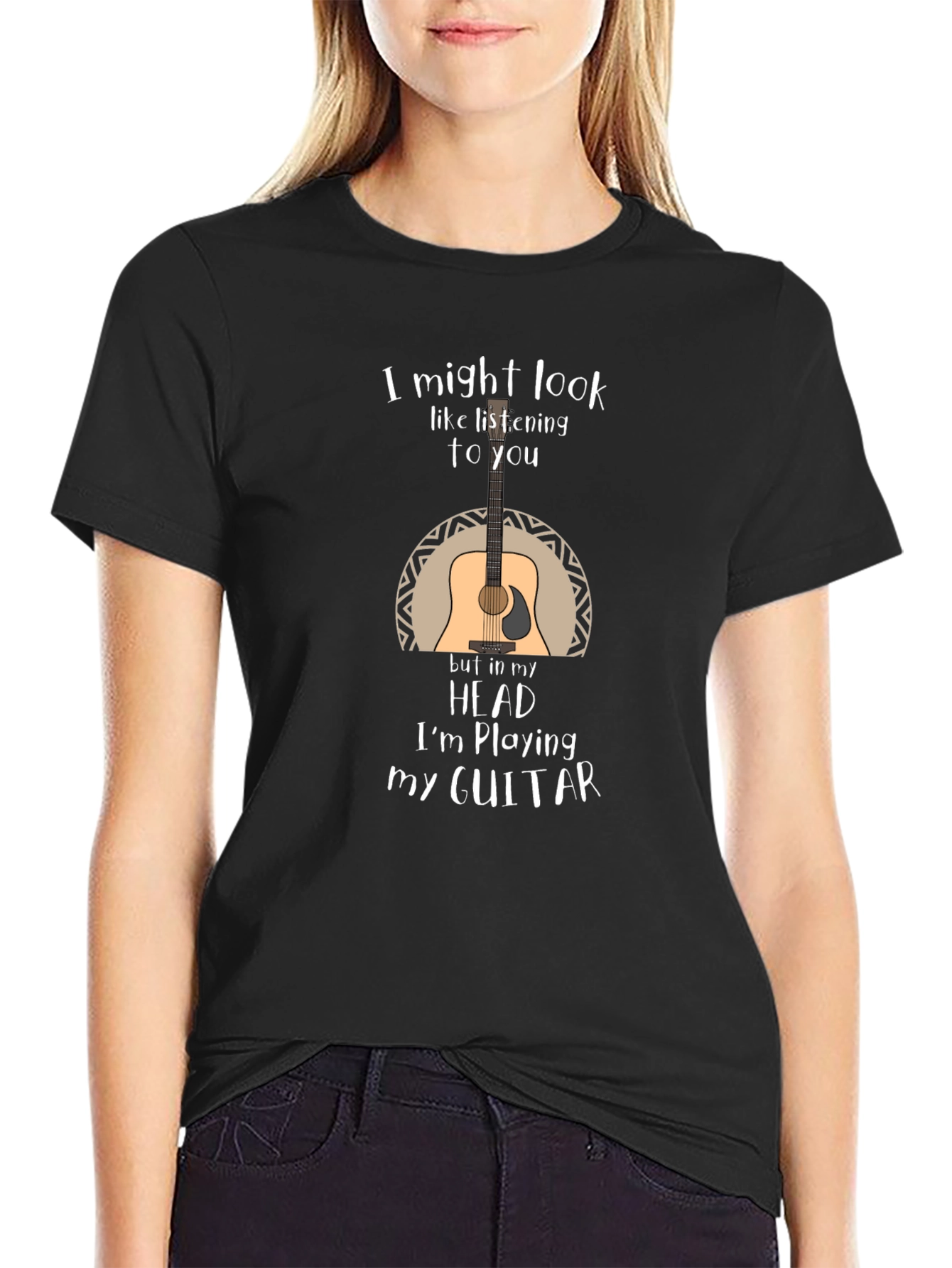 Guitar Player T-Shirt - Im Playing My Guitar