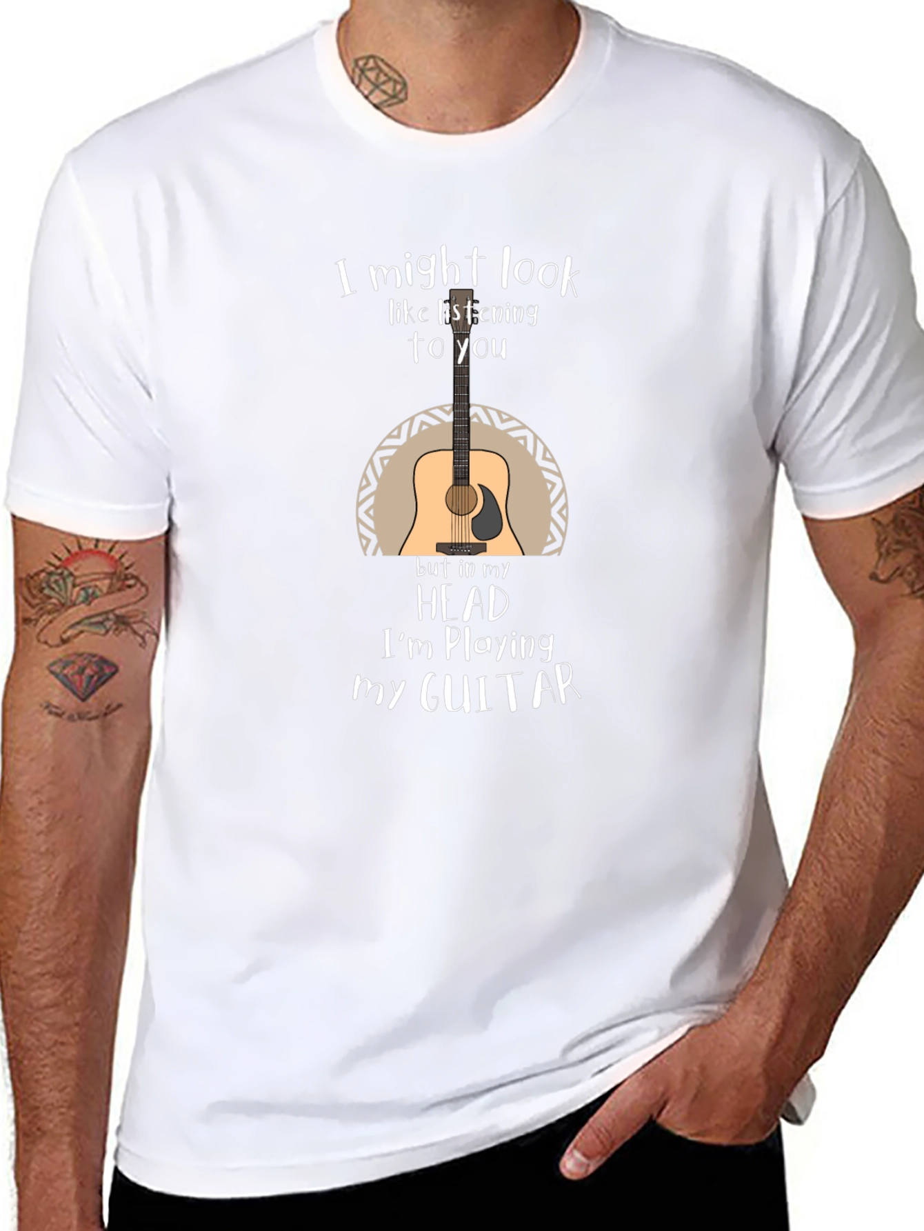 Guitar Player T-Shirt - Im Playing My Guitar