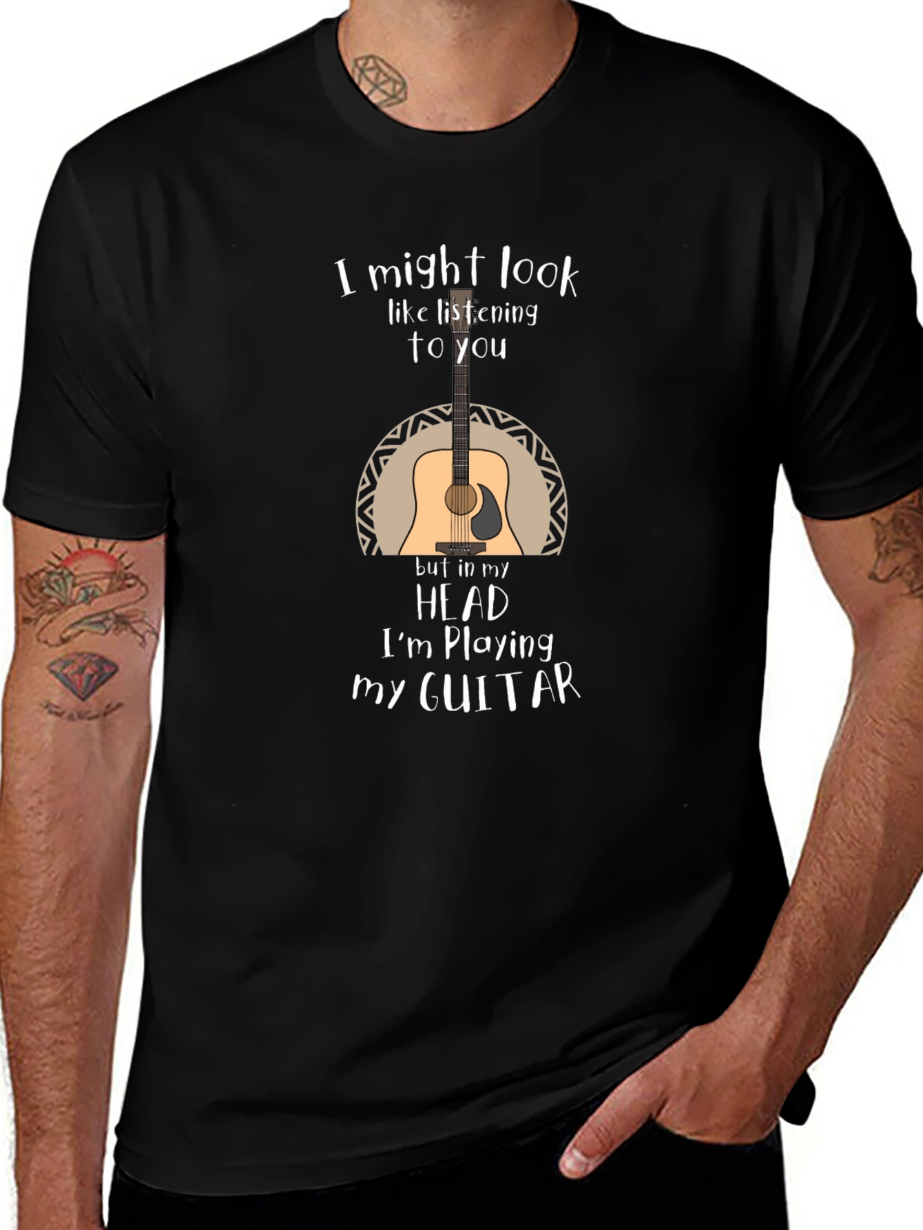 Guitar Player T-Shirt - Im Playing My Guitar
