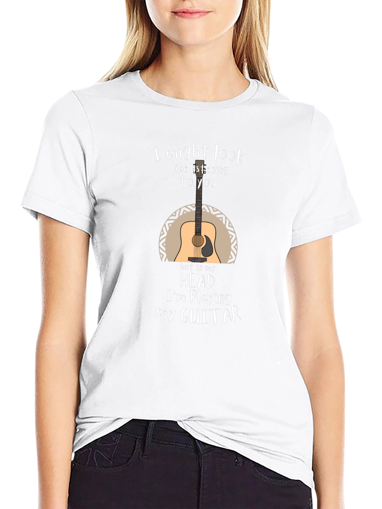 Guitar Player T-Shirt - Im Playing My Guitar