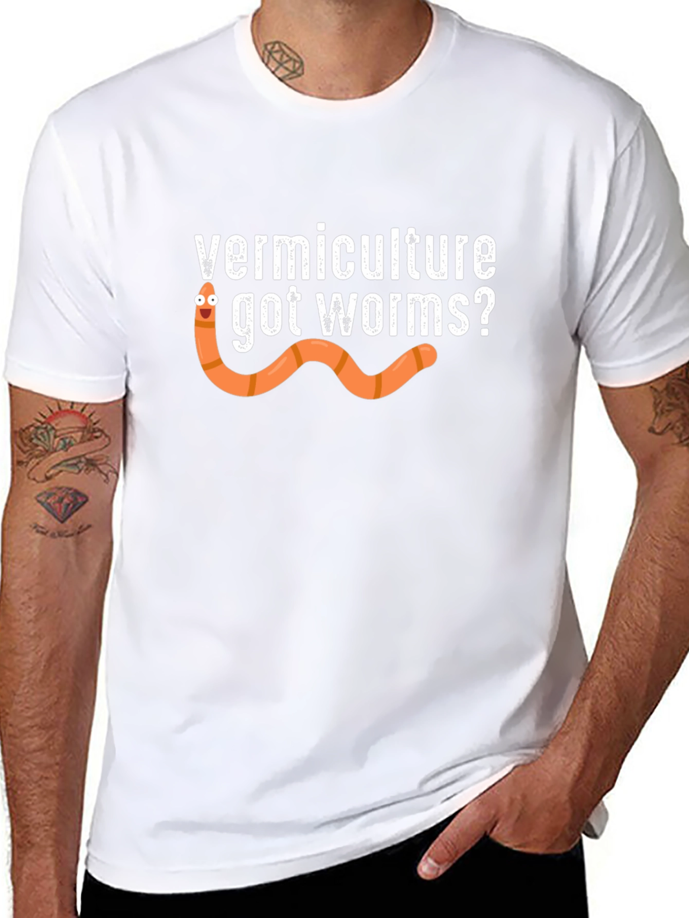 Vermiculture Got Worms? Novelty Graphic Tee