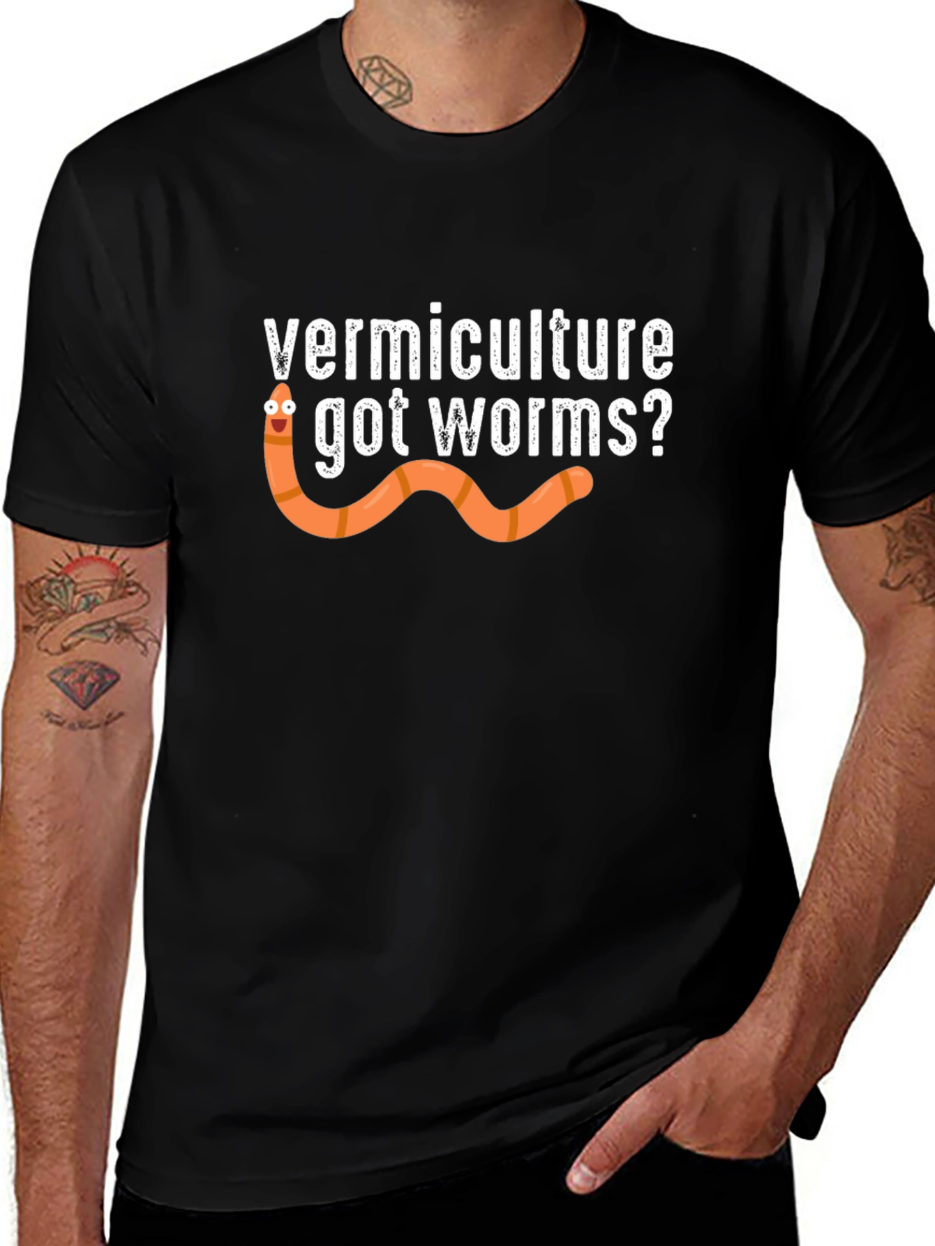 Vermiculture Got Worms? Novelty Graphic Tee
