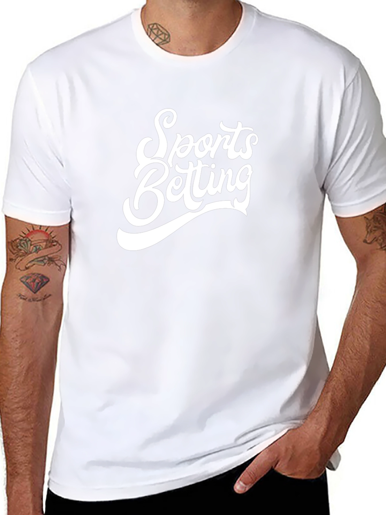 Sports Betting Graphic Tee - Black Cotton T-Shirt