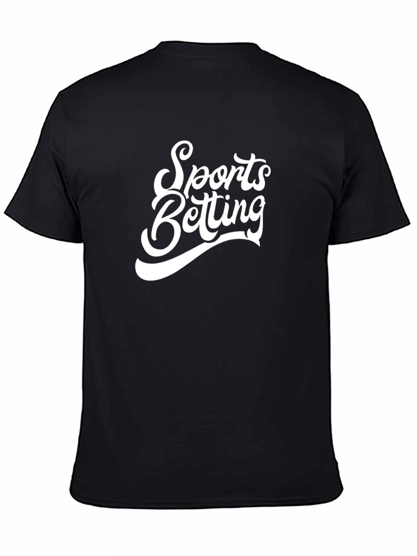 Sports Betting Graphic Tee - Black Cotton T-Shirt