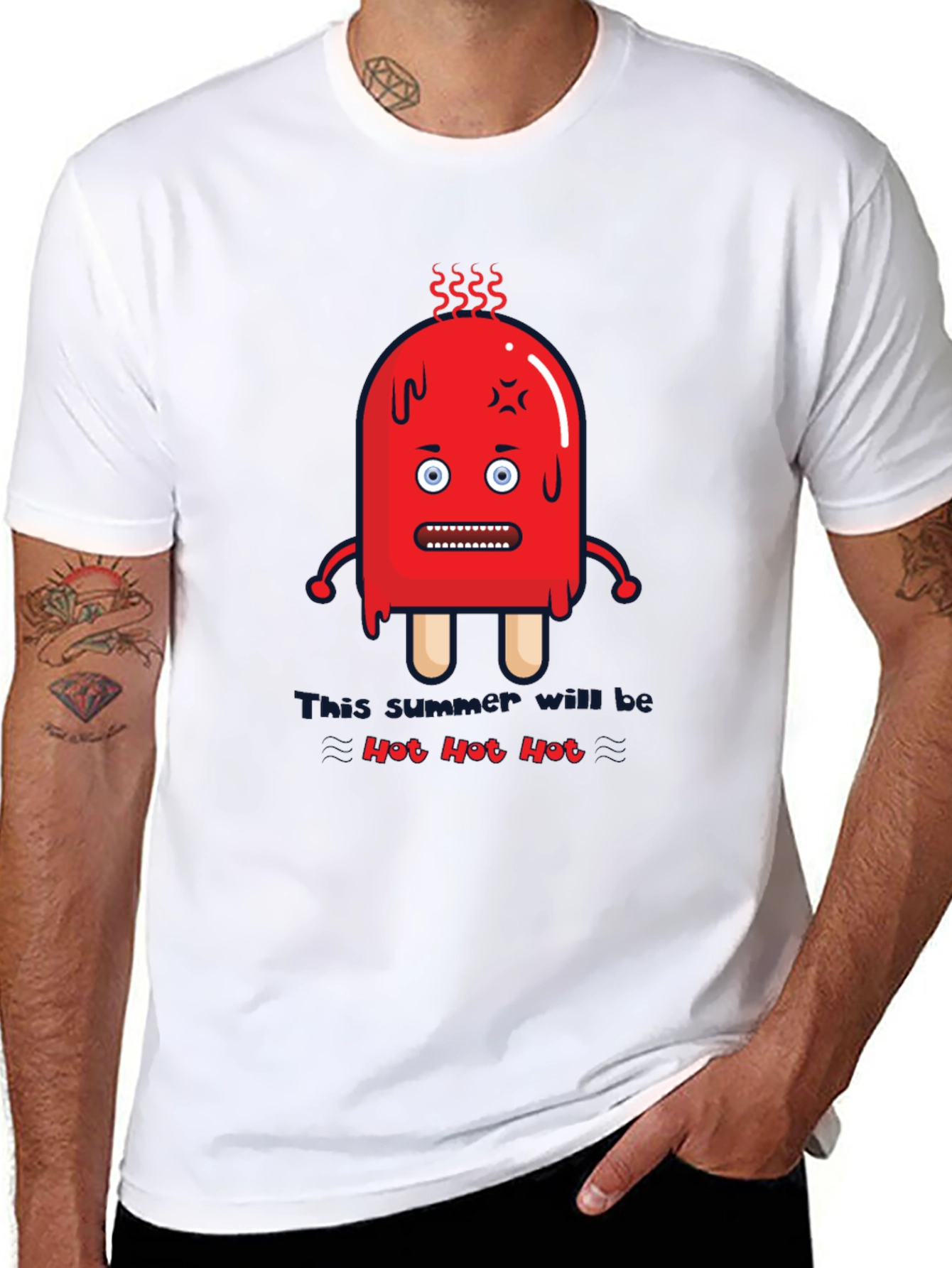 Funny Hot Hot Hot Summer Graphic T-Shirt
