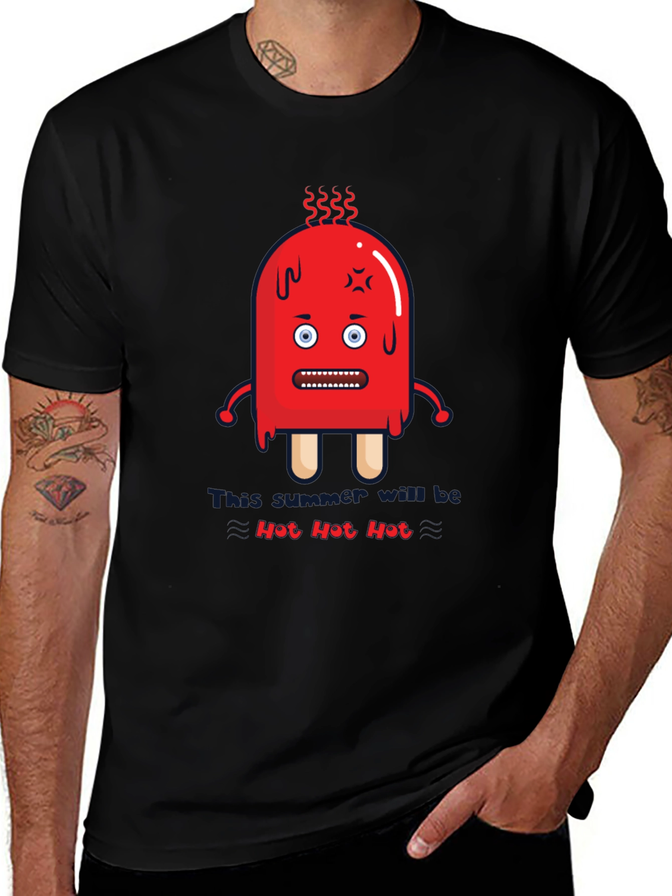 Funny Hot Hot Hot Summer Graphic T-Shirt