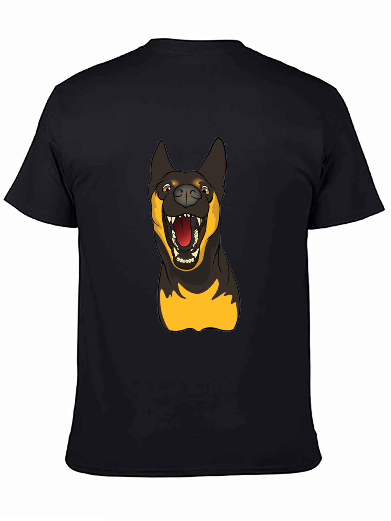 Dog Graphic Black T-Shirt