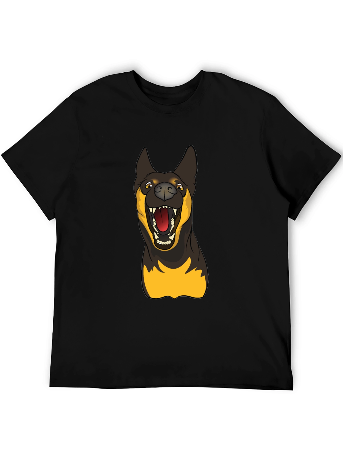 Dog Graphic Black T-Shirt