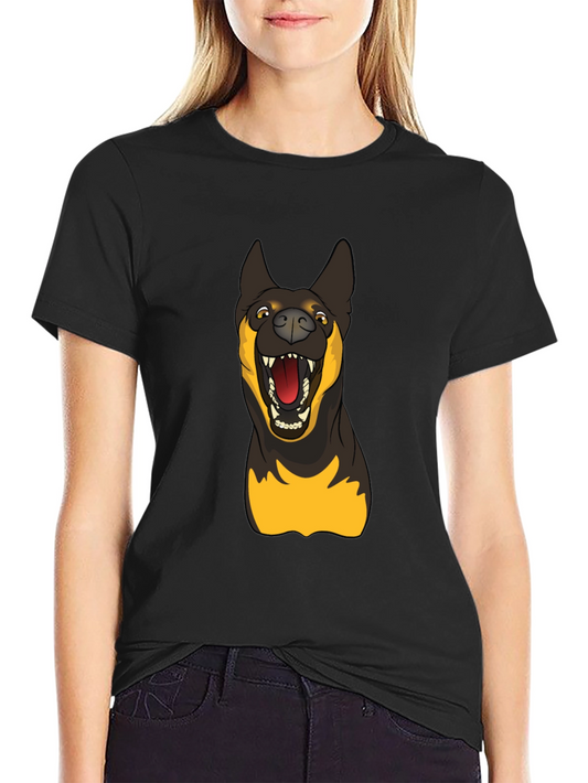Dog Graphic Black T-Shirt