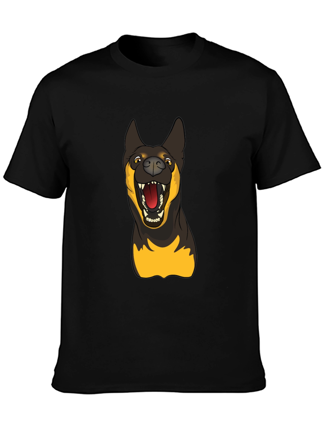 Dog Graphic Black T-Shirt