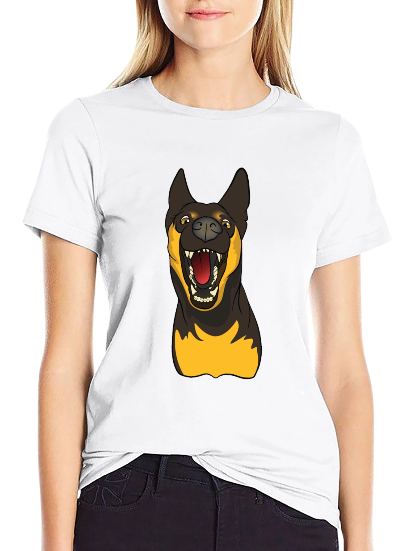Dog Graphic Black T-Shirt