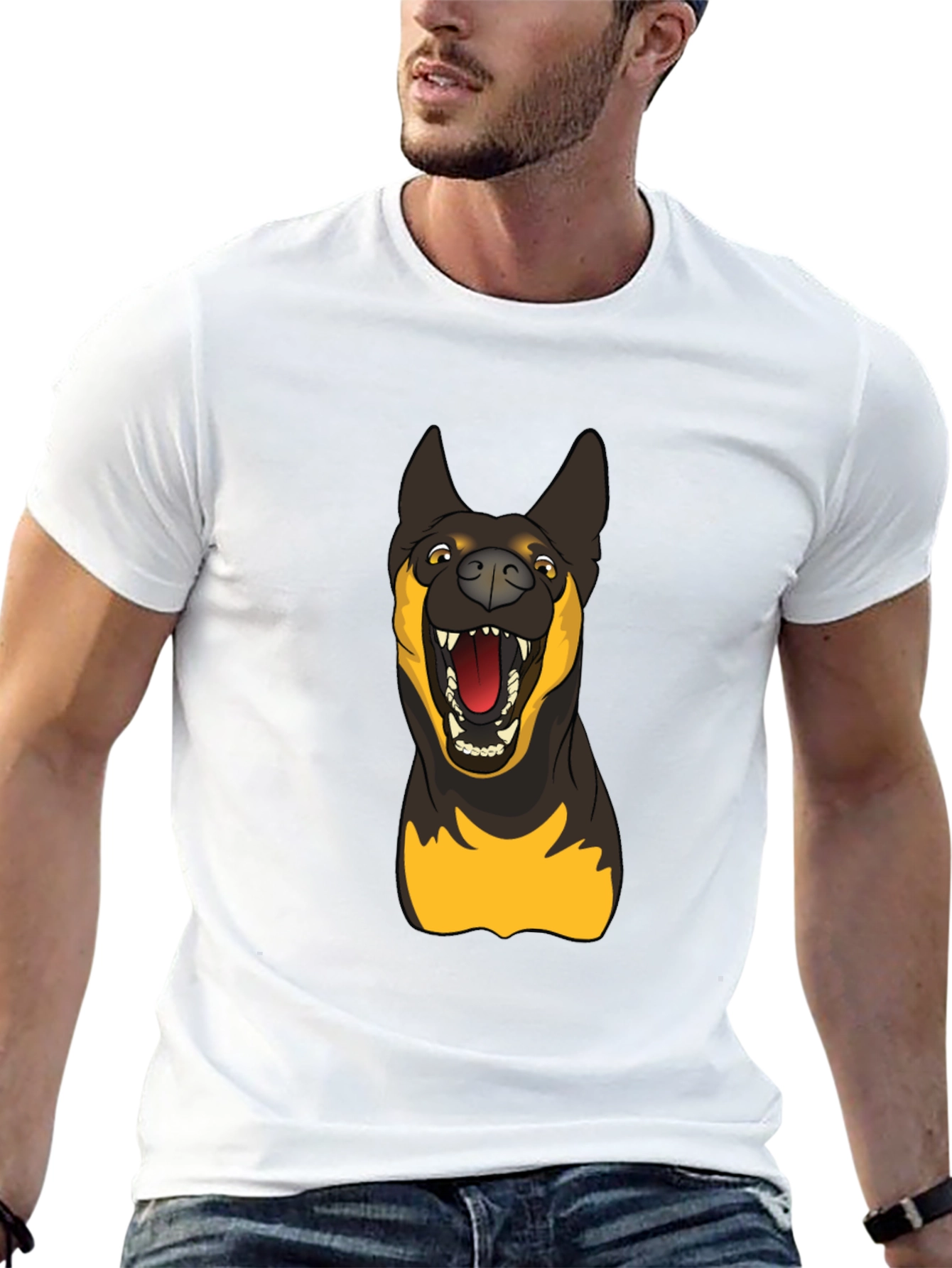 Dog Graphic Black T-Shirt