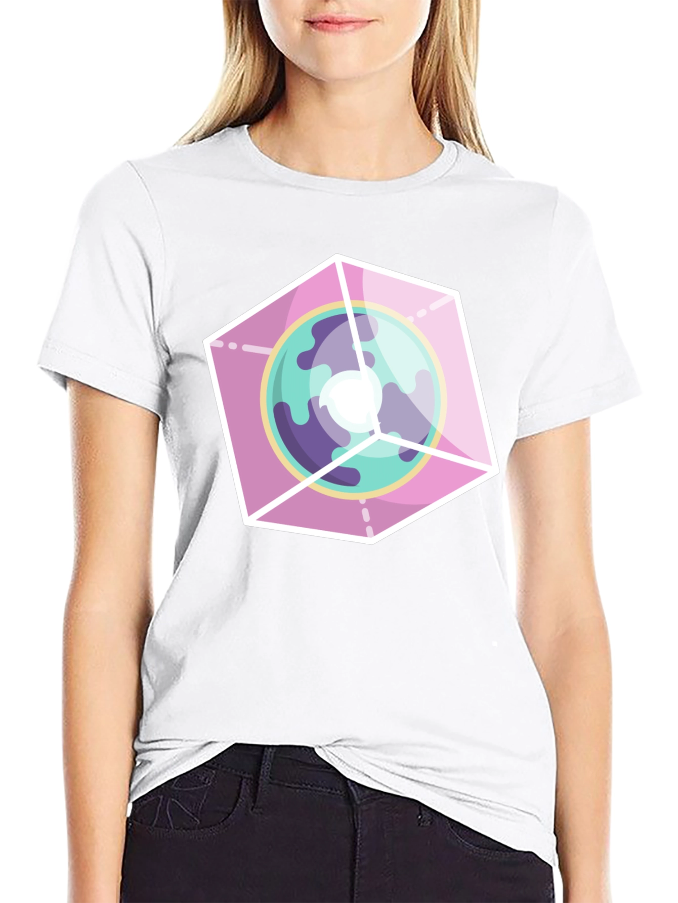 Geometric Planet Graphic Tee