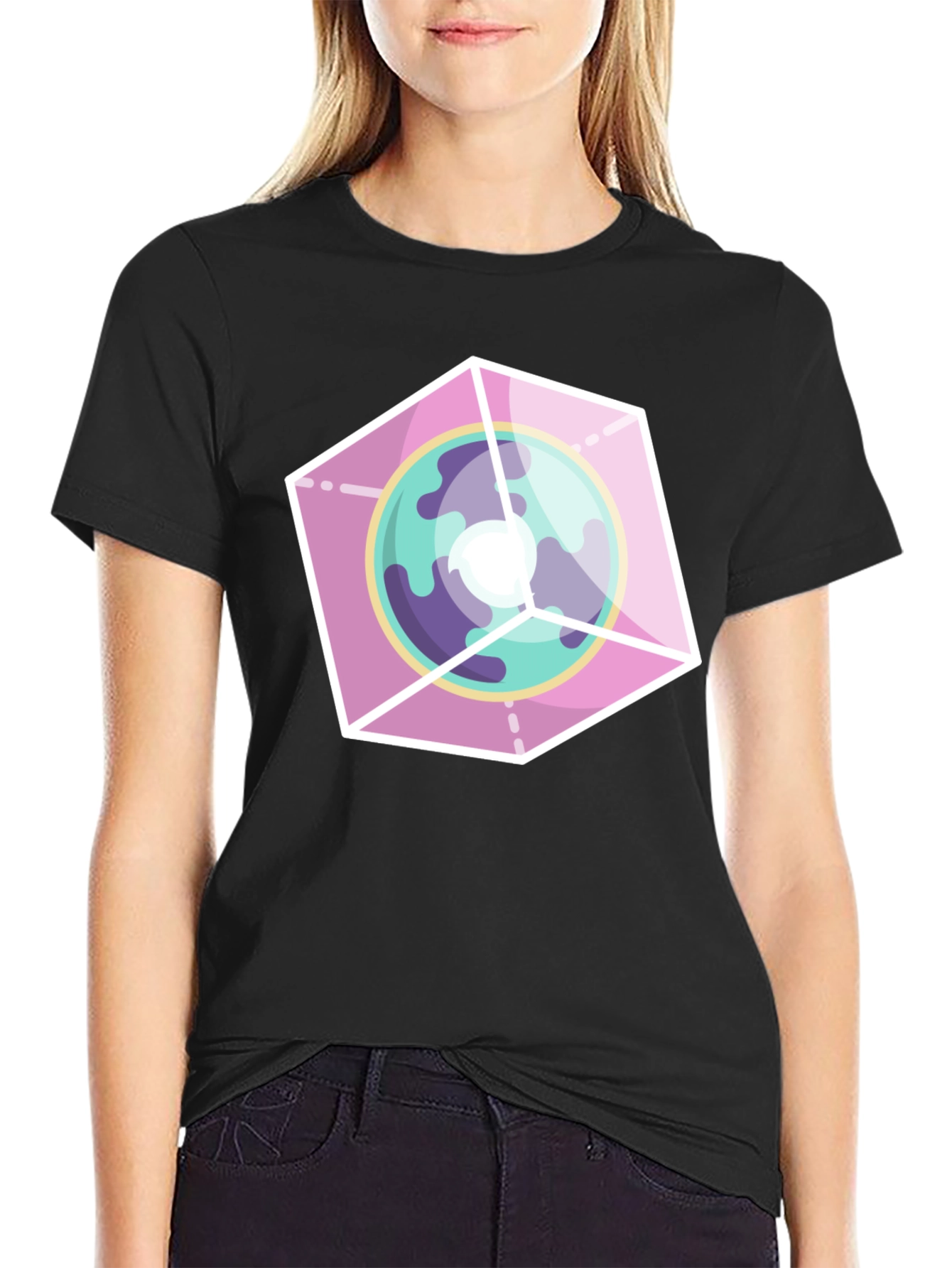 Geometric Planet Graphic Tee